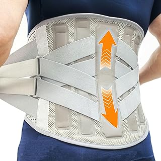 Back Brace for Lower Back Pain Men Women,Lumbar Support Belt with 3-Layer Adjustable Straps,Breathable Mesh for Herniated Disc,Sciatica,Scoliosis WT05-L