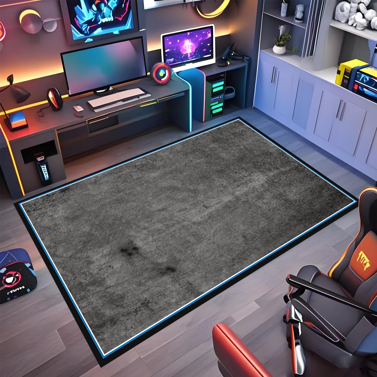 Wuzqju Gaming Chair Mat Non Slip 70 x 100 cm Chair Mat Office Chair Mat for Hard Floor Gaming Chair Mat Low Pile Desk Chair Mat Multi-Purpose Hard Floor Protector Chair Mats for Home and Office