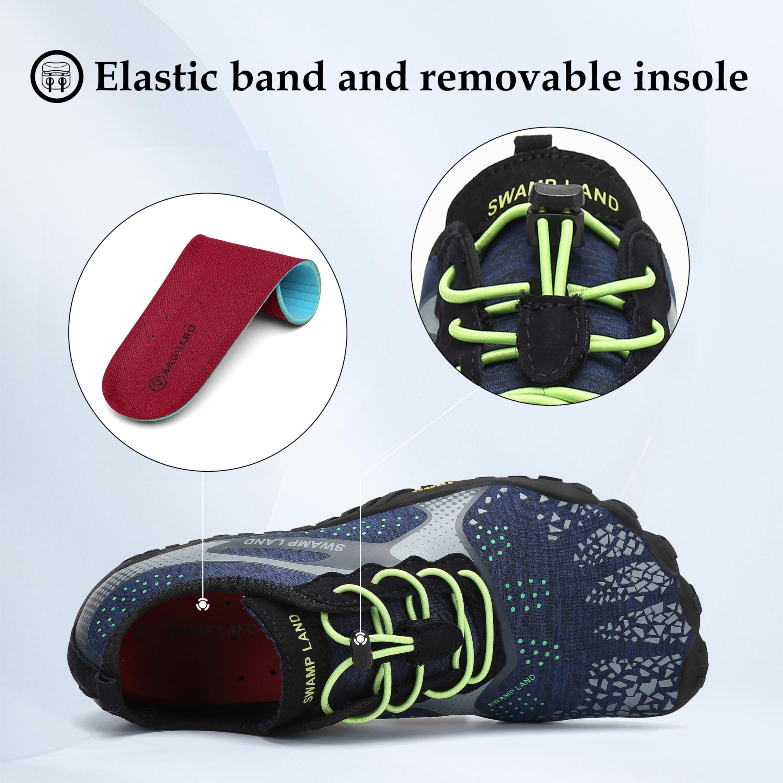 SAGUARO Scarpe Barefoot Minimaliste Uomo Scarpe da Trail Trekking Scarpette da Scoglio