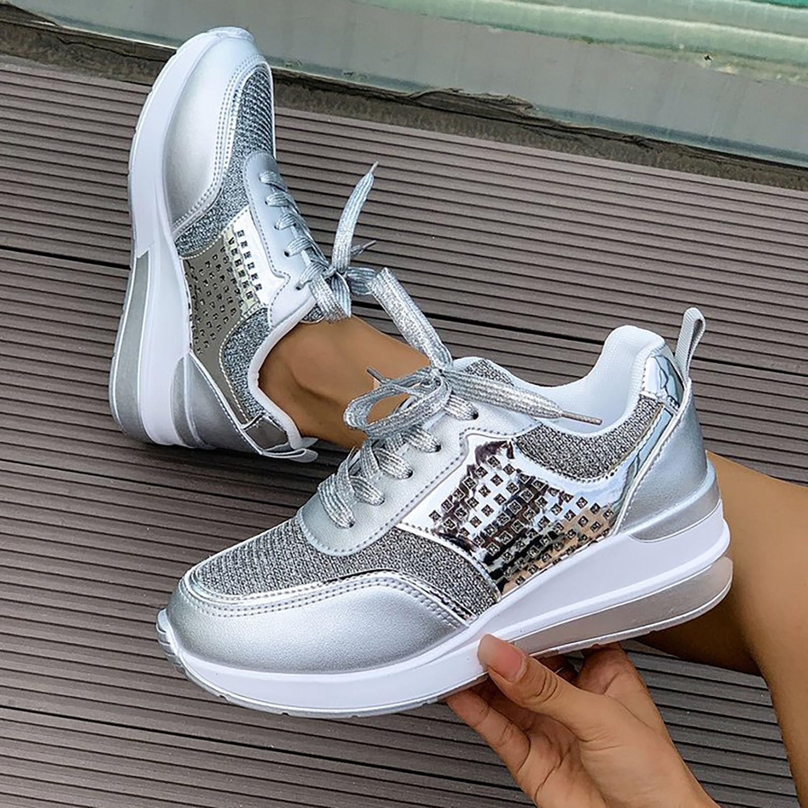Sneakers Donna Traspirante Scarpe Casual Ammortizzate Antiscivolo per Corsa e Vita Quotidiana Scarpe da Donna Casual e Versatile