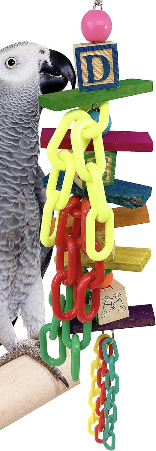 Bonka Bird Toys 1393 Bizzy Parrot cage chew Toys Cages