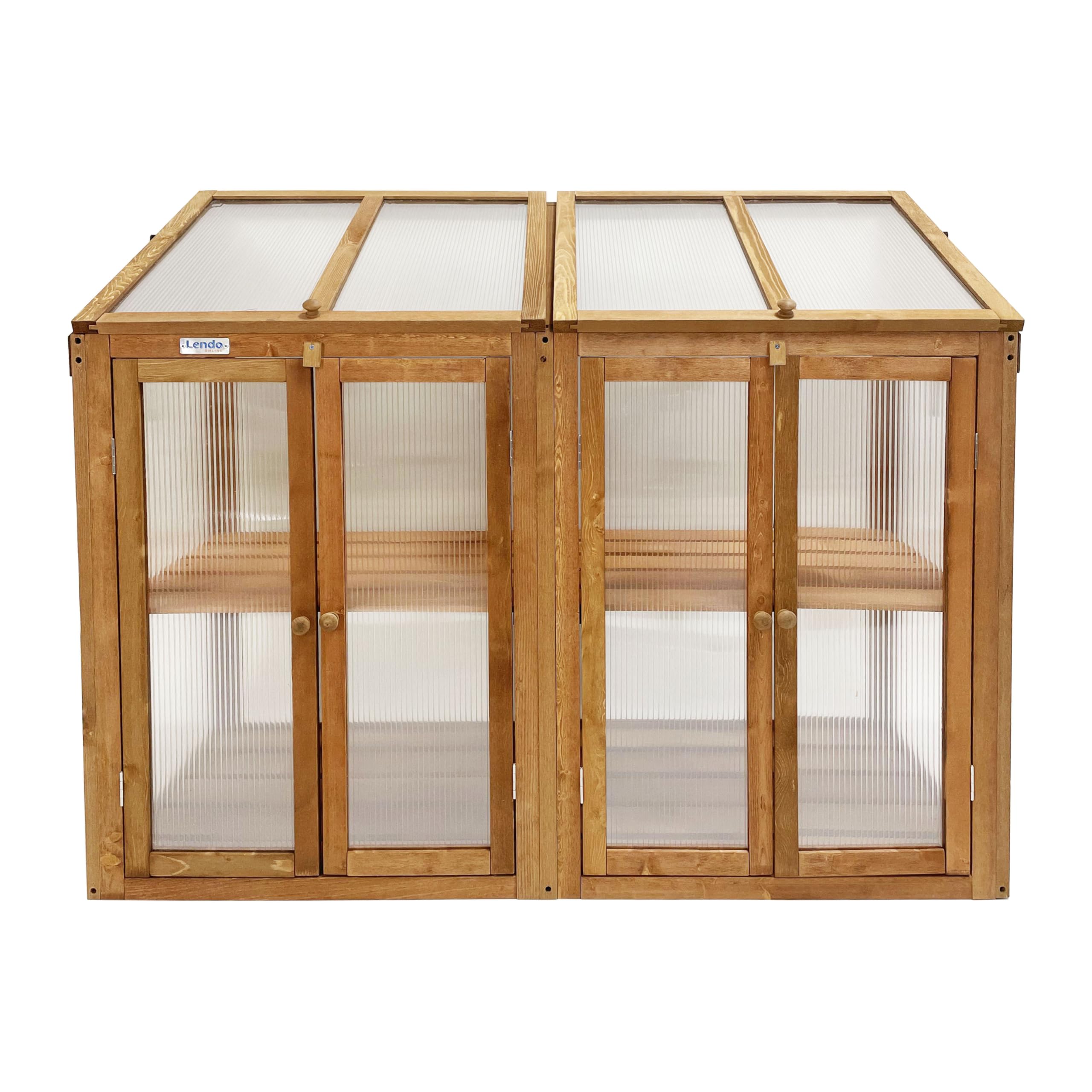 Tavolo Da Lavoro Giardino Lendo - 3 Ripiani In Legno Abete 76x37x92cm Con Ganci Acciaio