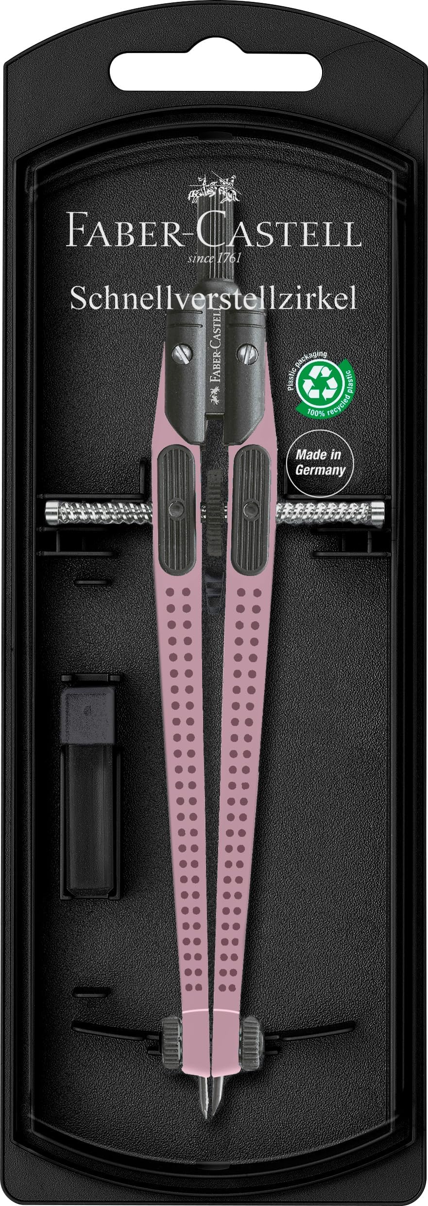FABER CASTELL COMPÁS ARTICULADO DE AJUSTE RÁPIDO Y ADAPTADOR UNIVERSAL