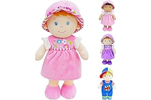 June Garden 12" Soft Dolly Emilia - Stuffed Soft Baby Doll Gift