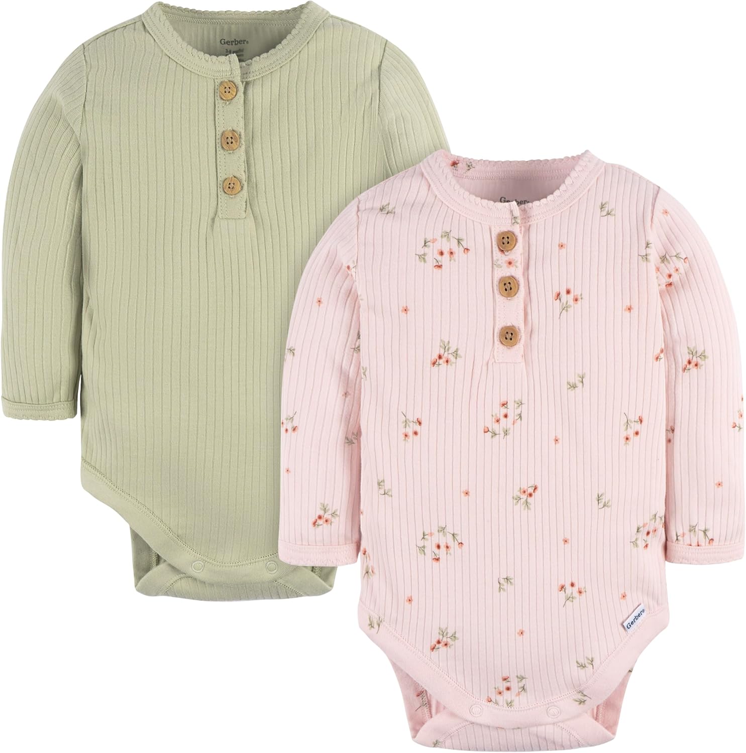 Gerber baby-girls Baby Boys' and Baby Girls' 2-pack Bodysuits
