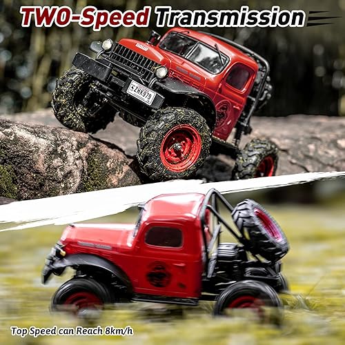 Miniatura 4 de FMS RC Crwaler escala 124 FCX24 Power Wagon Butcher RTR 4WD 24GHz cepillado todoterreno RC modelo vehículo de control remoto grado pasatiempo coche