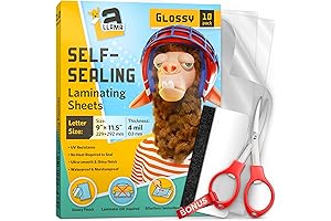 Self Adhesive Lamination Sheets 8.5 x 11 inches - Protect and Preserve Documents