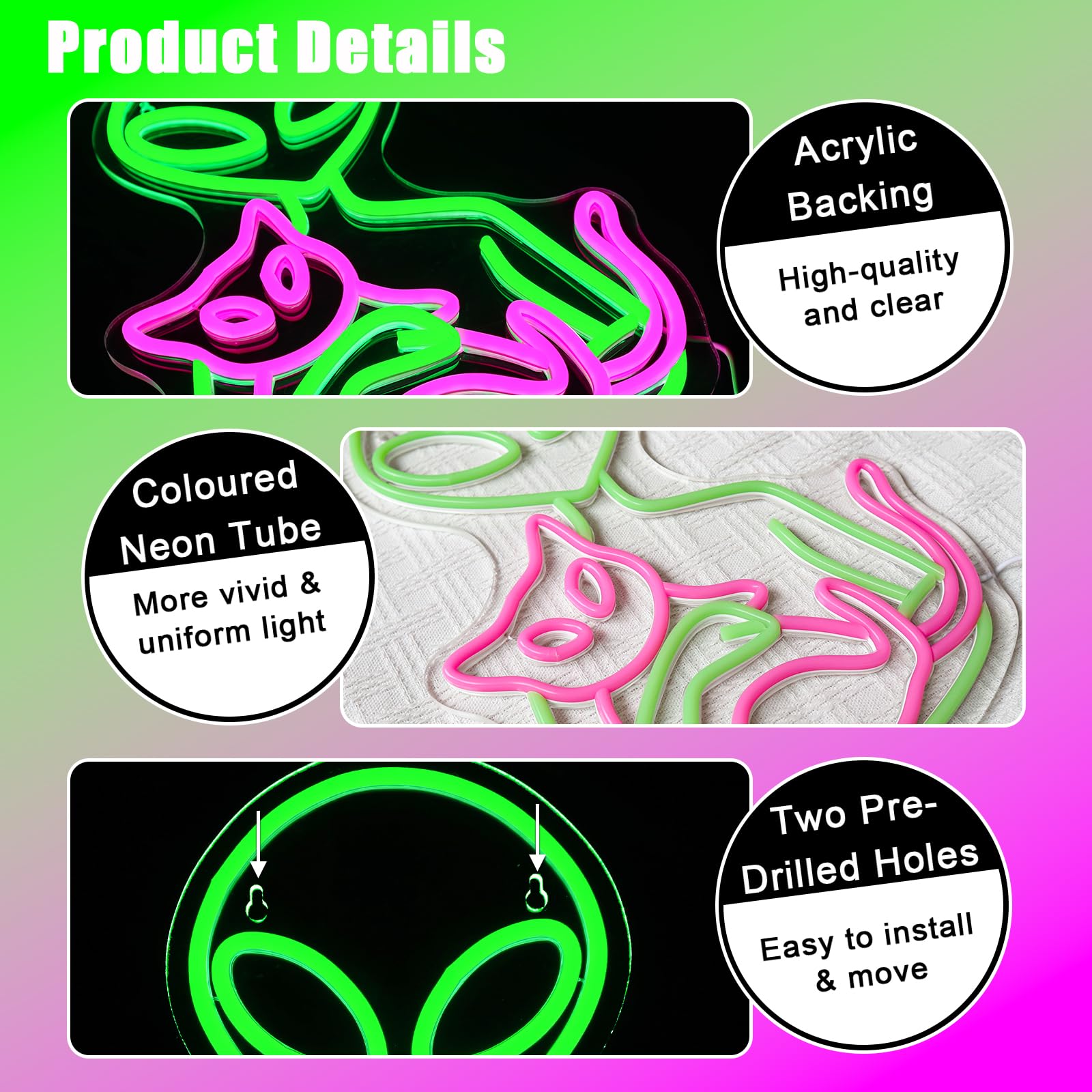 OYCGZV Alien Neon Light Sign - Image 4