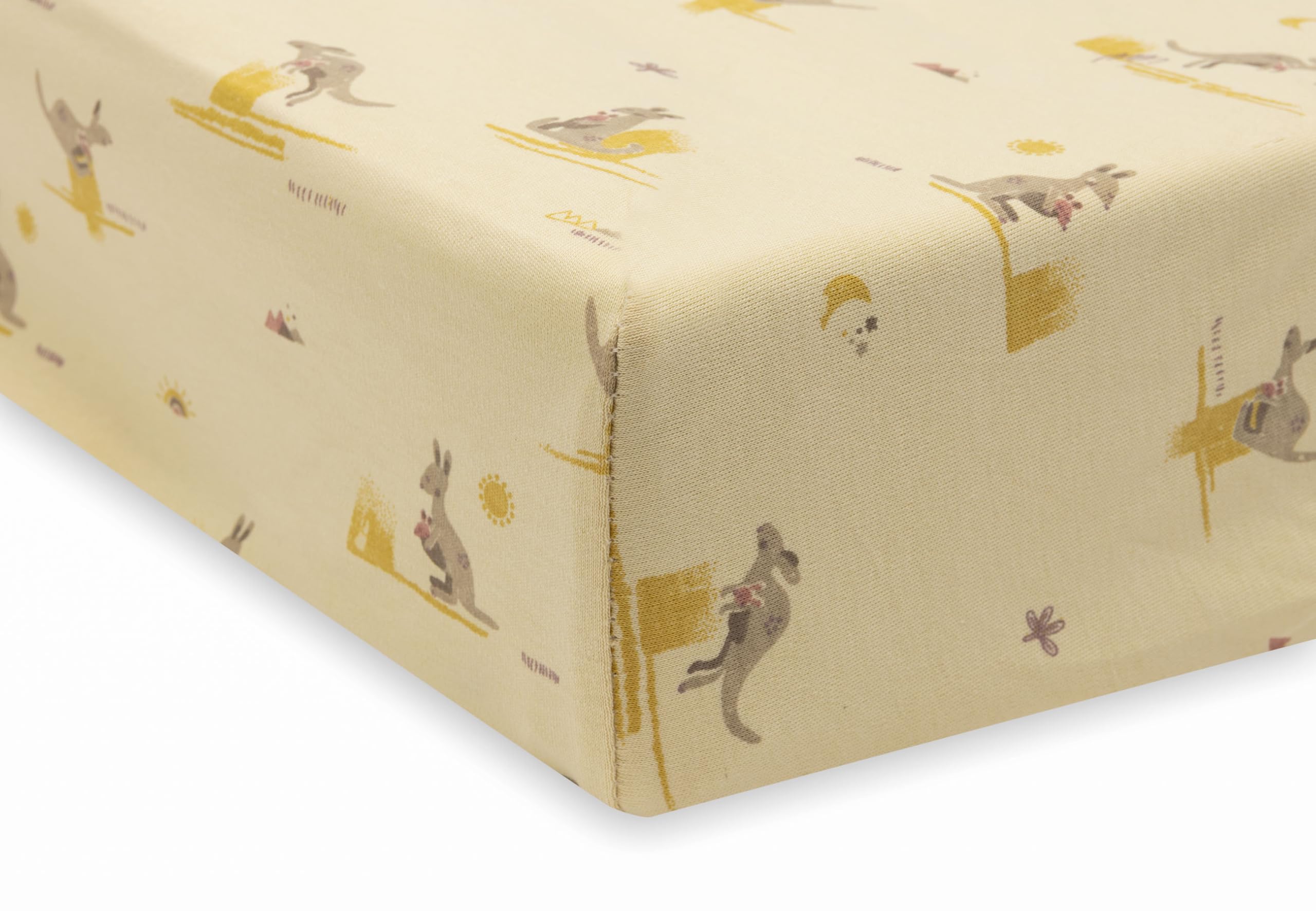 Jollein Funda para cambiador Jersey – Kangaroots – 50 x 70 cm – 100 % algodón – Certificado OEKO-TEX – Funda para cambiador