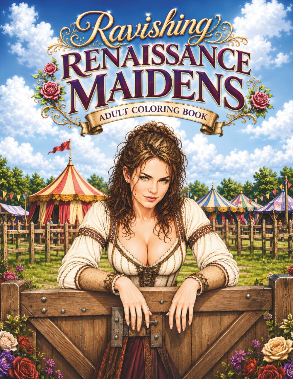 Ravishing Renaissance Maidens Adult Coloring Book: Beautiful Renaissance Fair Women, Tavern Beauties, Noble Ladies & Festival Beauties (Enchanted Beauties Series)