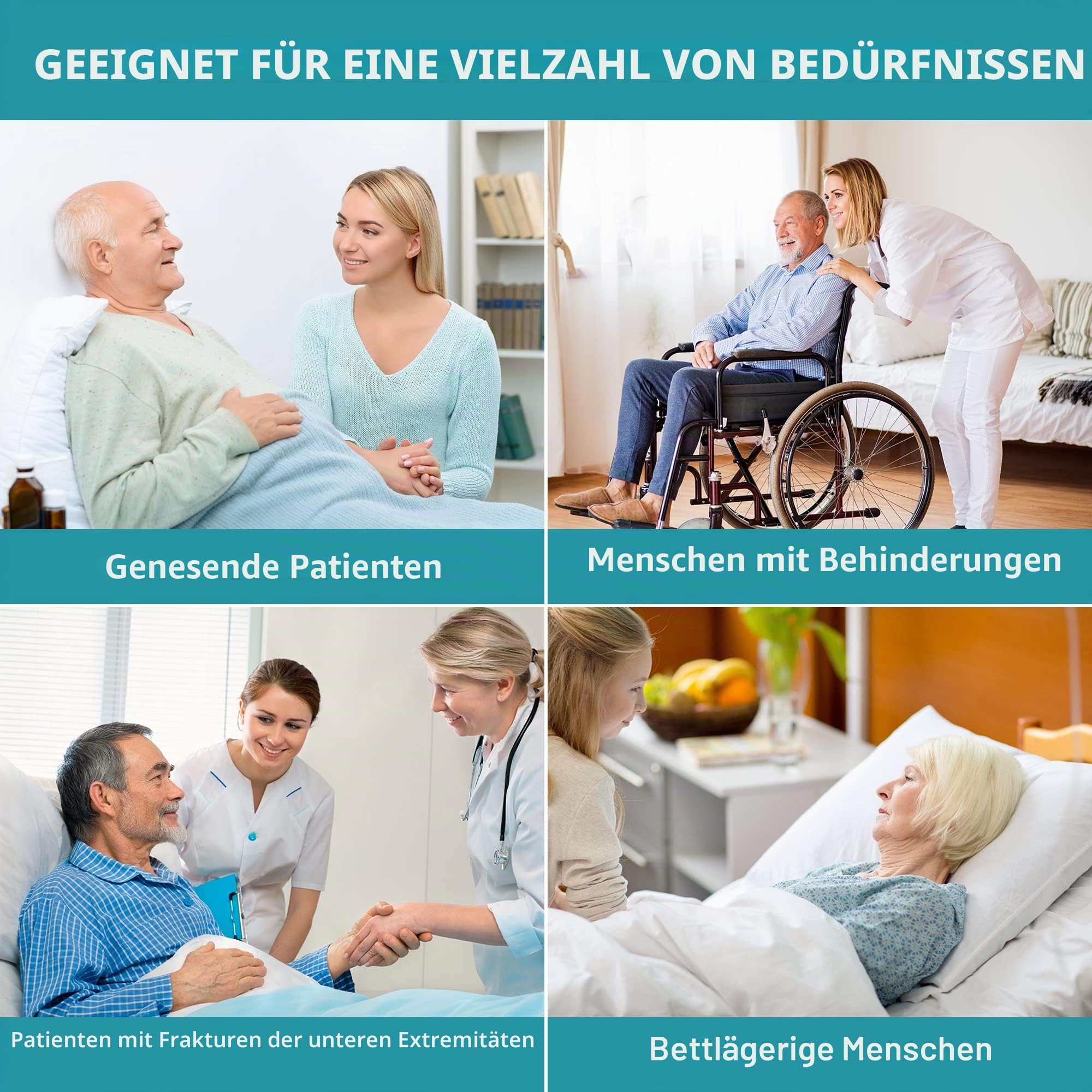 Fanwer(178 cm x 70 cm Gleittuch für Bettlägerige mit Verstärkten Griffen, Rutschtuch Pflege zum Bewegen und Heben von Patienten, Ausziehbare, Gleittuch für Pflegepersonal, Familienküchen