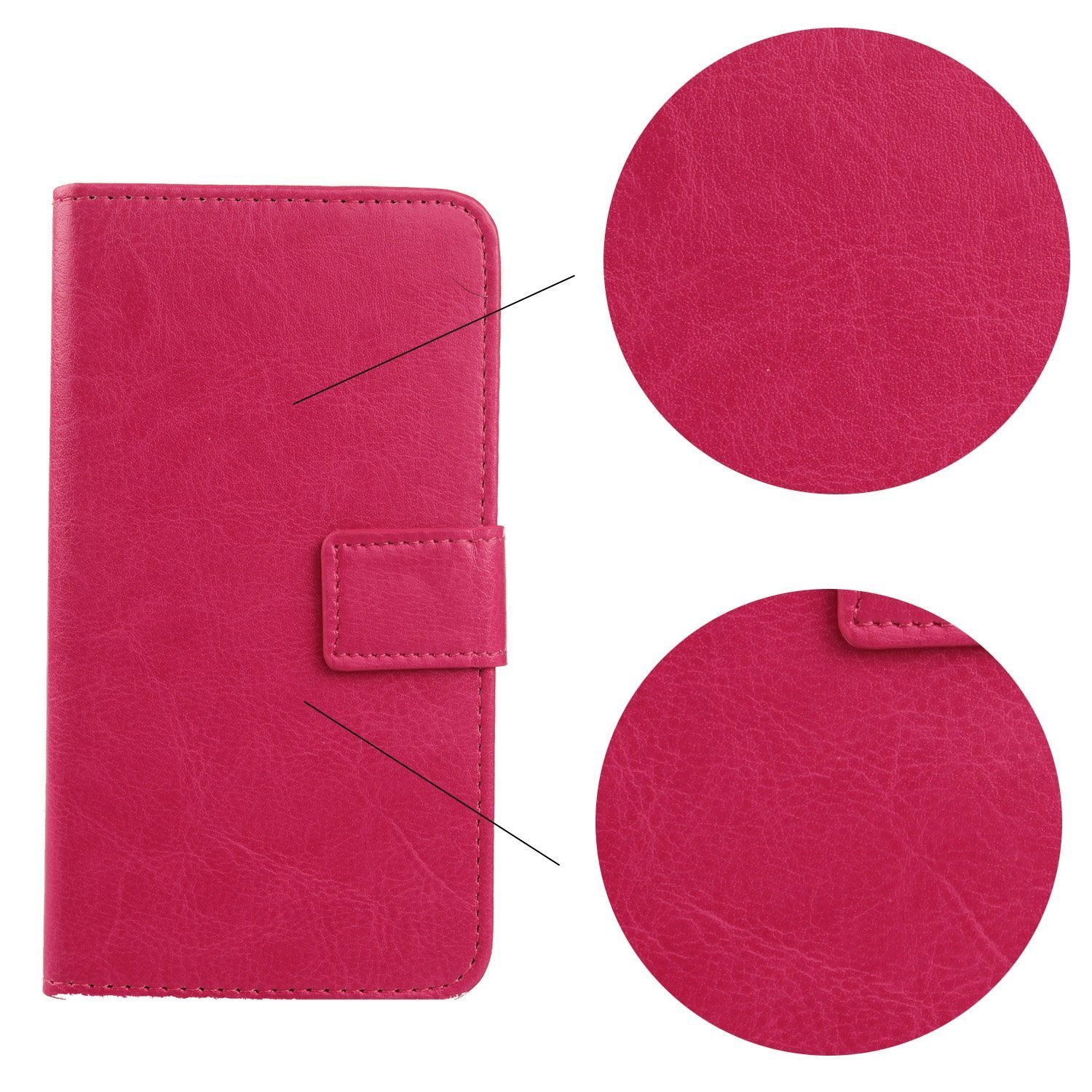 Doro♡5 Gukas Flip Leather Case for Doro PhoneEasy 530X 2.4 Skin Folio