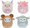 Squishville by Original Squishmallows Barnyard Squad Plush - Four 2-inch Squishmallows Plush Including Dagnus, Reggie, Clay, and Relinda - Toys for Kids