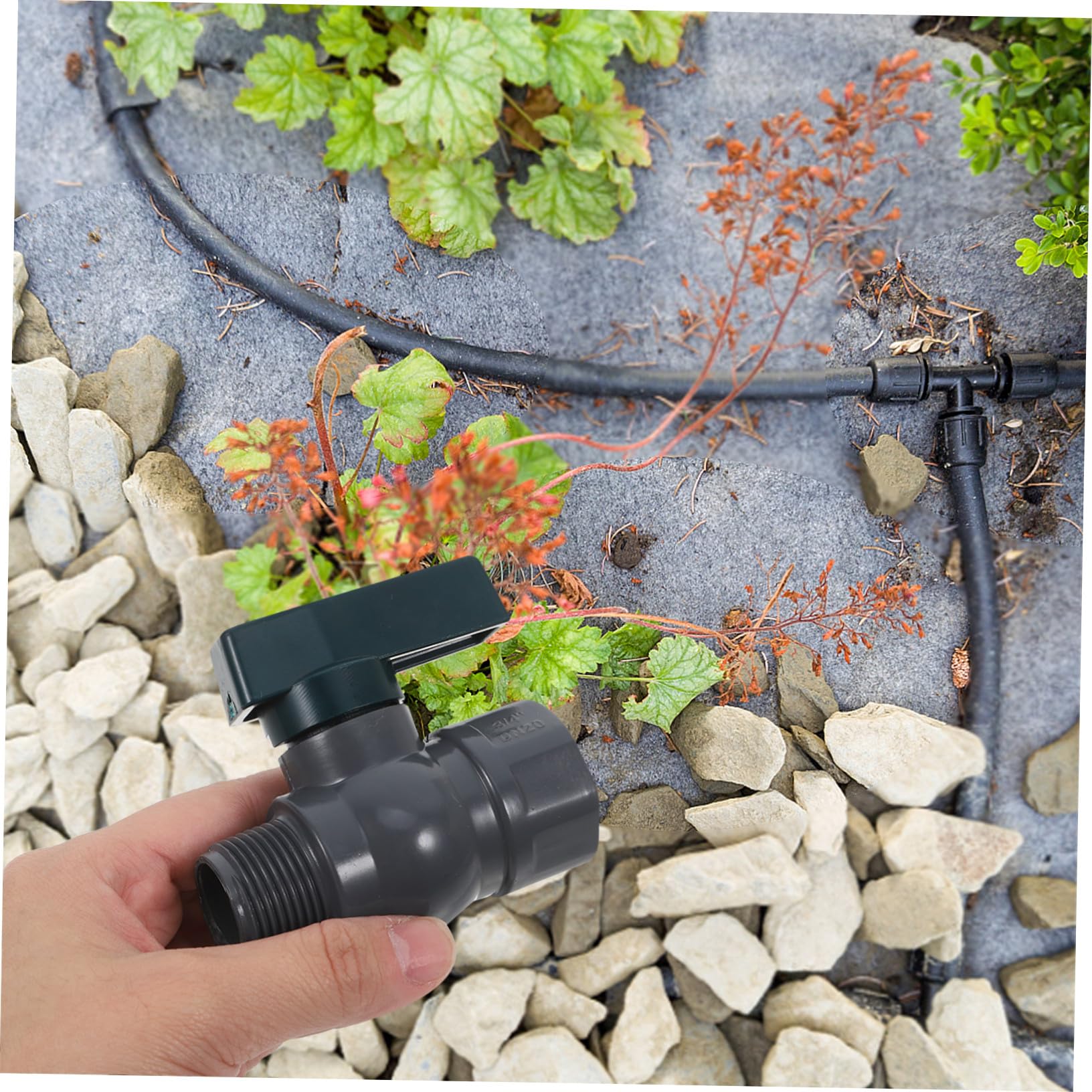 2 Sätze Teiliges PVC Regentonnen Adapter mit Wasserhahn Schlauchanschluss und Gewindedichtband Wiederverwendbar Einfache Installation für Gartenbewässerung und Wassertanks