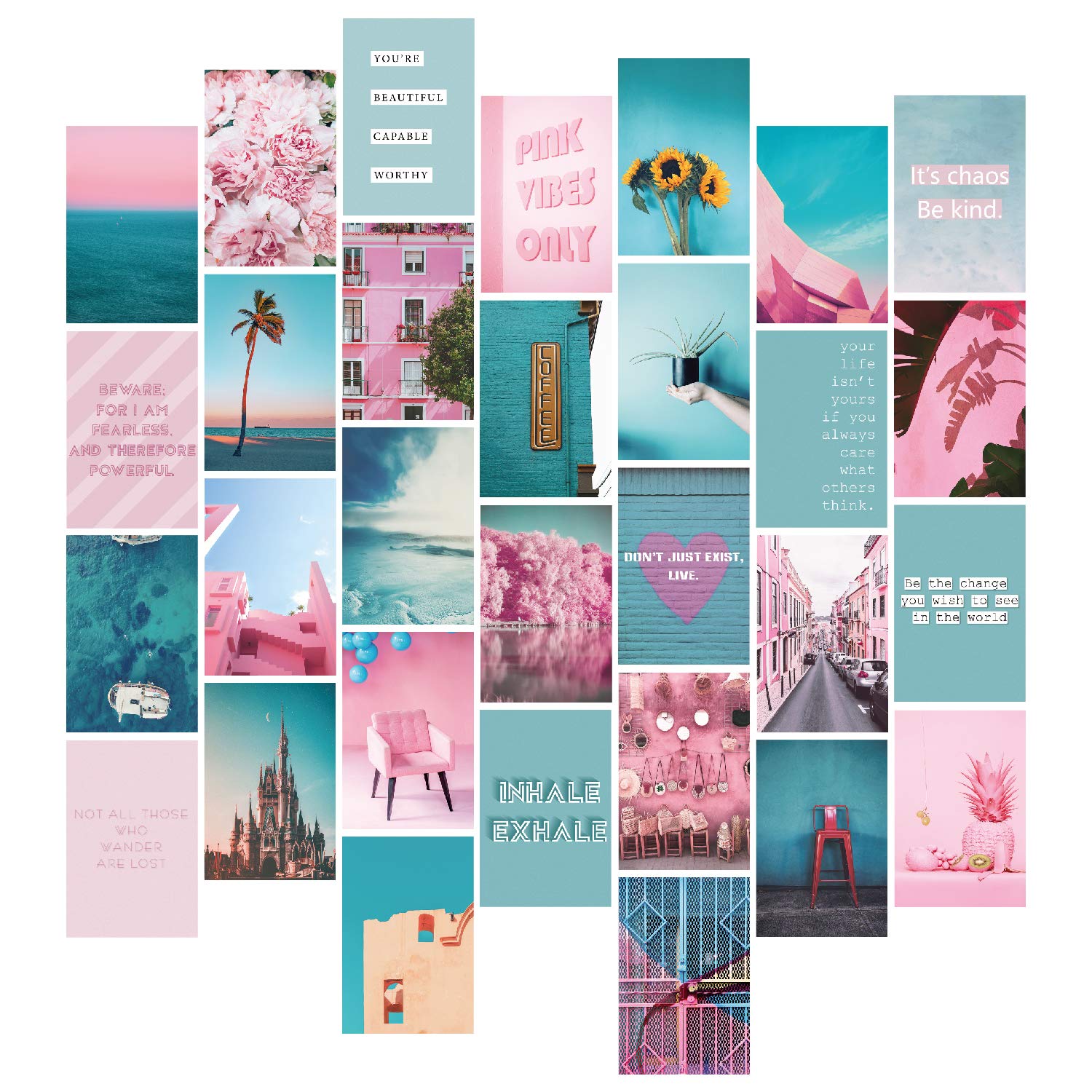 Buy YUMKNOW Aesthetic Wall Collage Kit 4x6 inch Set of 30, Teen