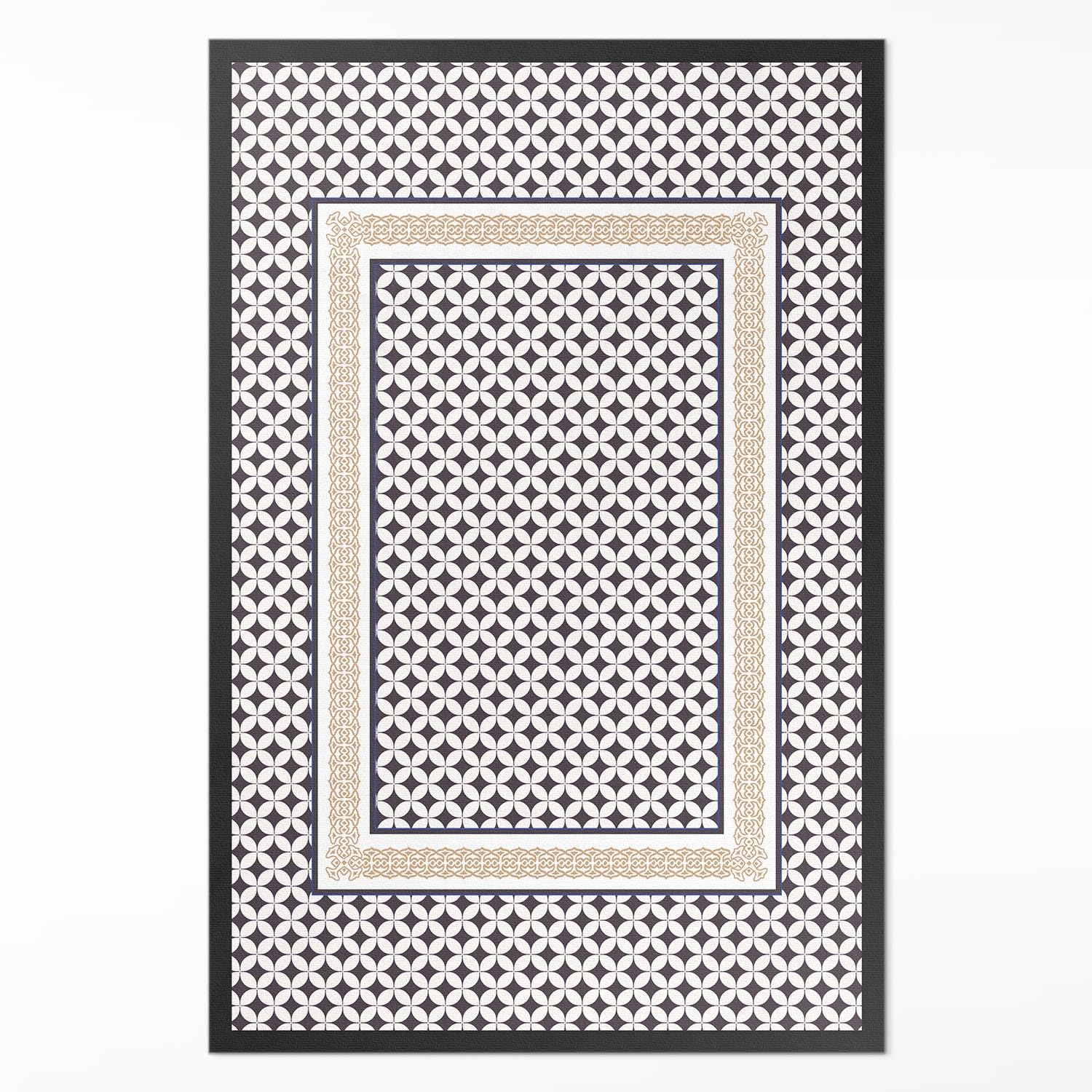 Tapis en vinyle résistant à la décoloration et facile à laver