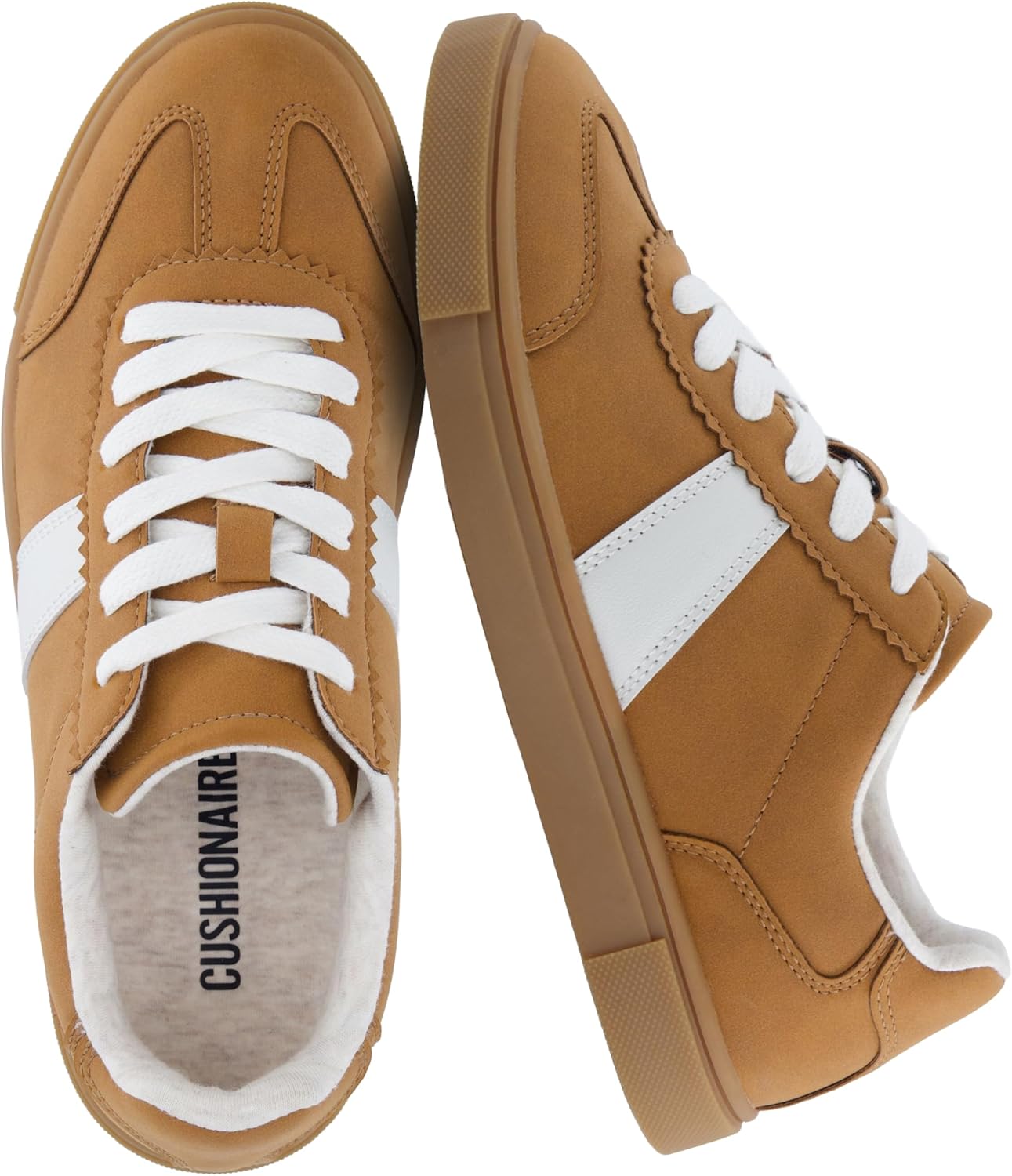 CUSHIONAIRE Balance Womens Sneakers, Casual Tennis Shoes for Women with Memory Foam and Slip Resistant Outsole