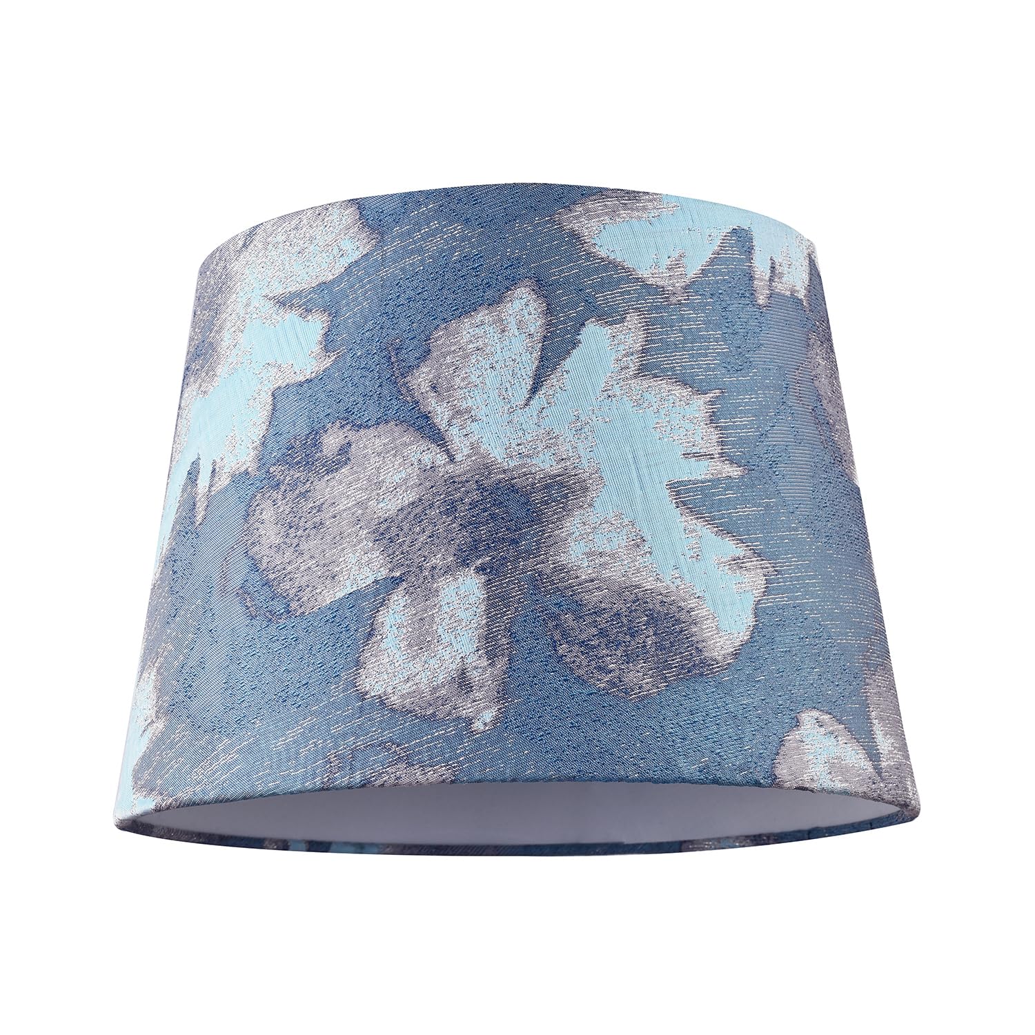 Duck Egg and Blue Floral Drum Lamp Shade with Cotton Inner Lining by Happy Ho...