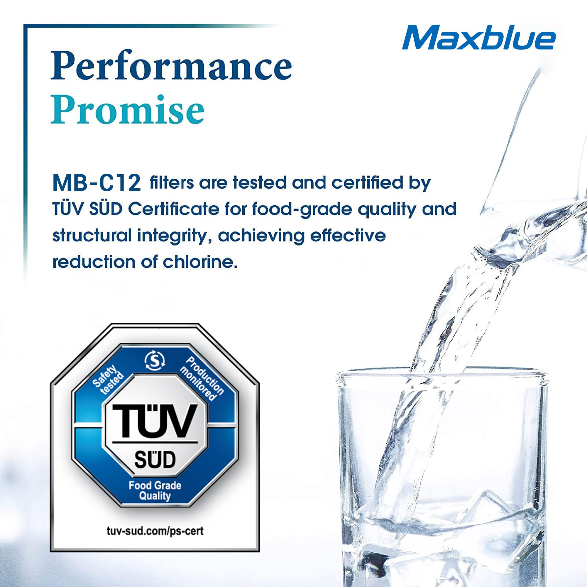Maxblue Filtro Acqua per Macchina Sostituzione per Braun Brita KWF2 (4) | Sostituzione per KWF2 Certificato TÜV SÜD, da Caffè, Braun KF560, KF130, KF140, KF550, KF570 Coffee Maker