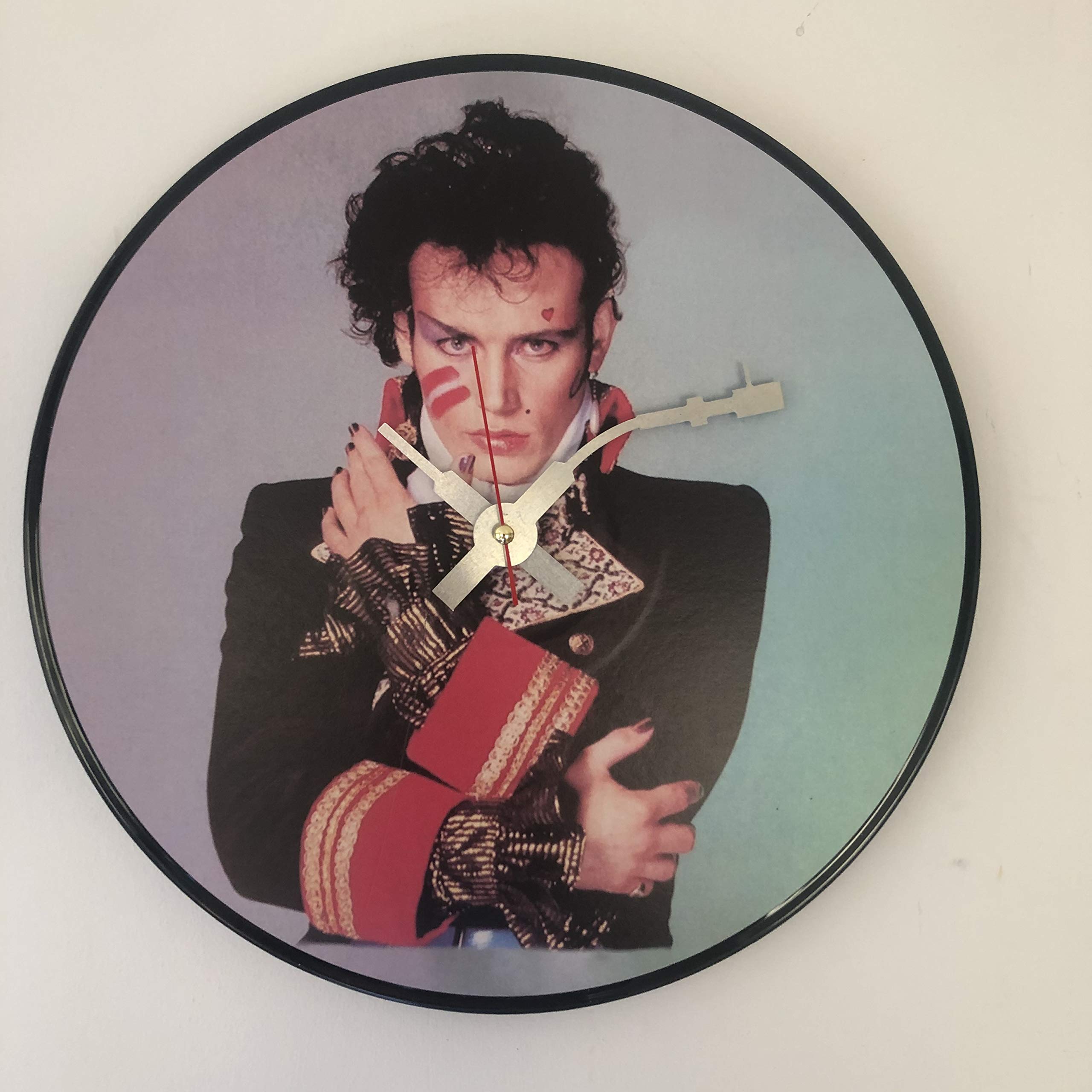 Iconic Adam Ant vinyl record wall clock