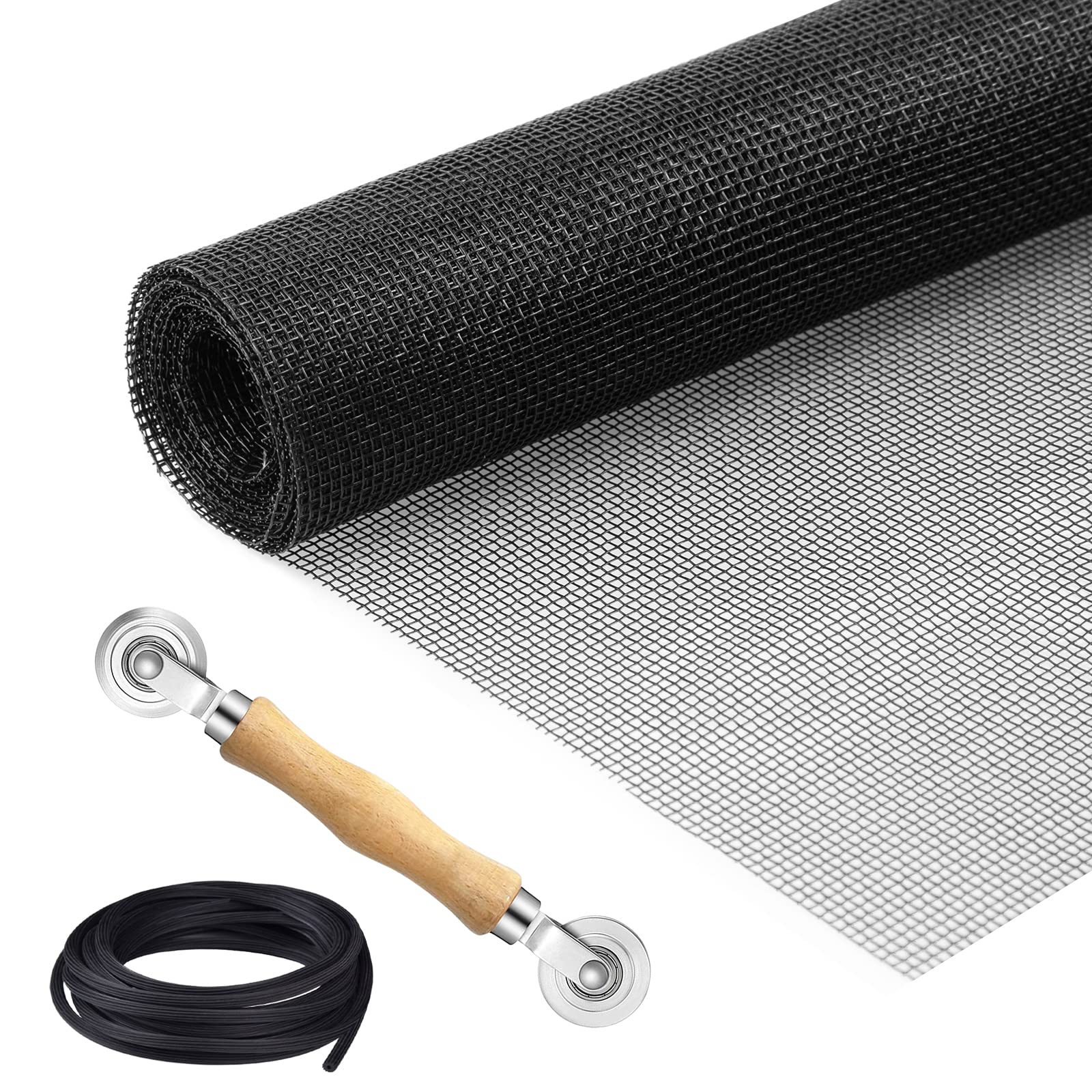 Buy MAGZO Insect Mesh for Windows 120 x 120 cm with Screen Rolling Tool