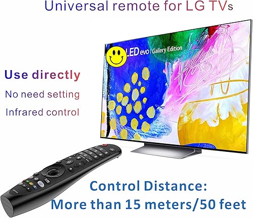 Miniatura 2 de Mando a distancia universal LG para todos los modelos reemplazado todos los LG Magic Remote Compatible con todos los televisores LG (sin comando de