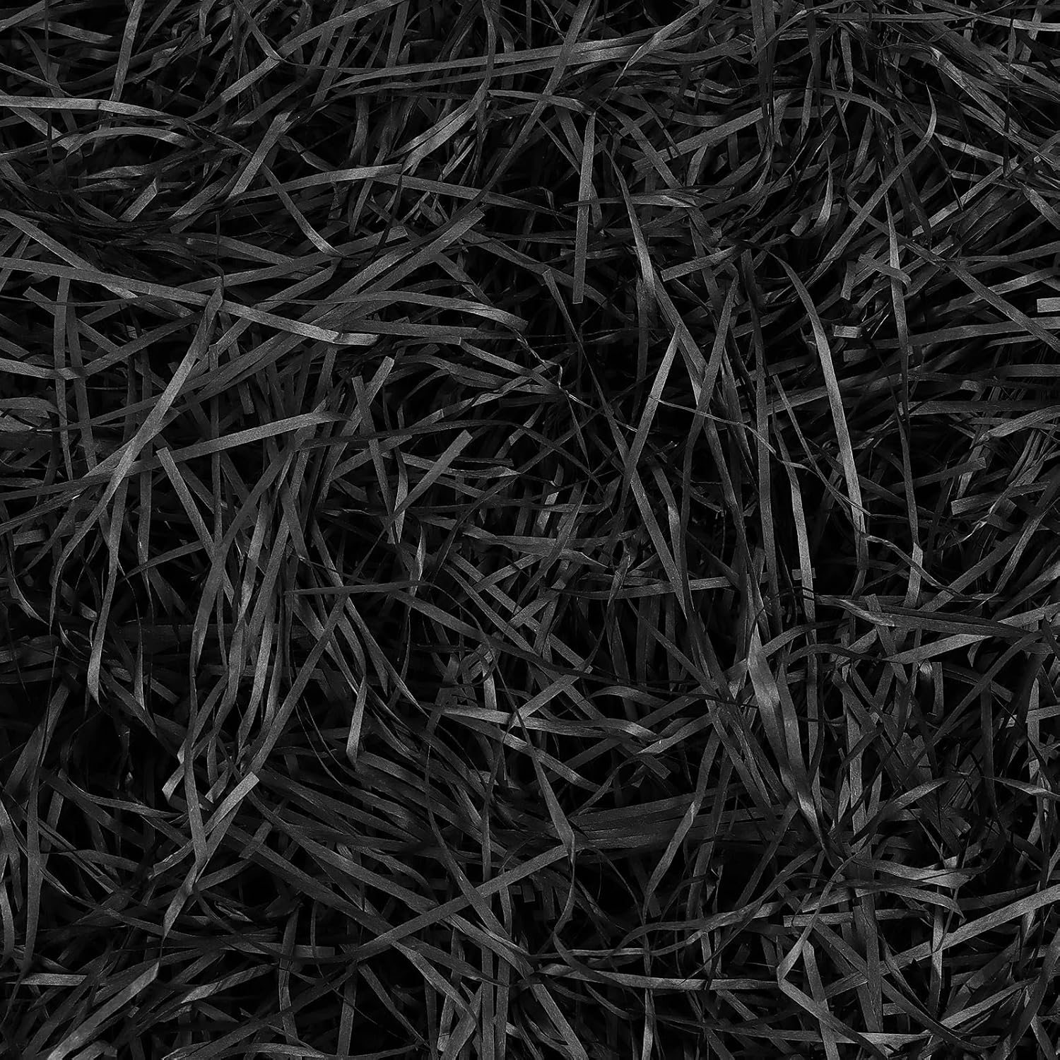 LOMIMOS 200 g Raffia Shredded Paper Black Gift Packaging Material Filling Material for Packages Gift Box Gift Basket DIY Decoration
