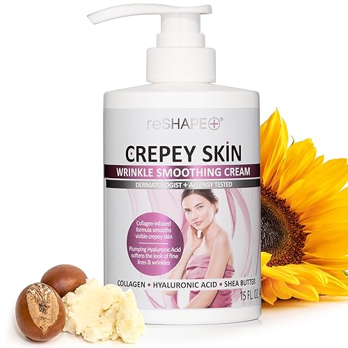 Reshape - Crema para tratamiento de la piel Crepey Crema suavizante antienvejecimiento hidratante para el cuidado de la piel para la cara los brazos Reshape - Crema para tratamiento de la piel Crepey Crema suavizante antienvejecimiento hidratante para el cuidado de la piel para la cara los brazos