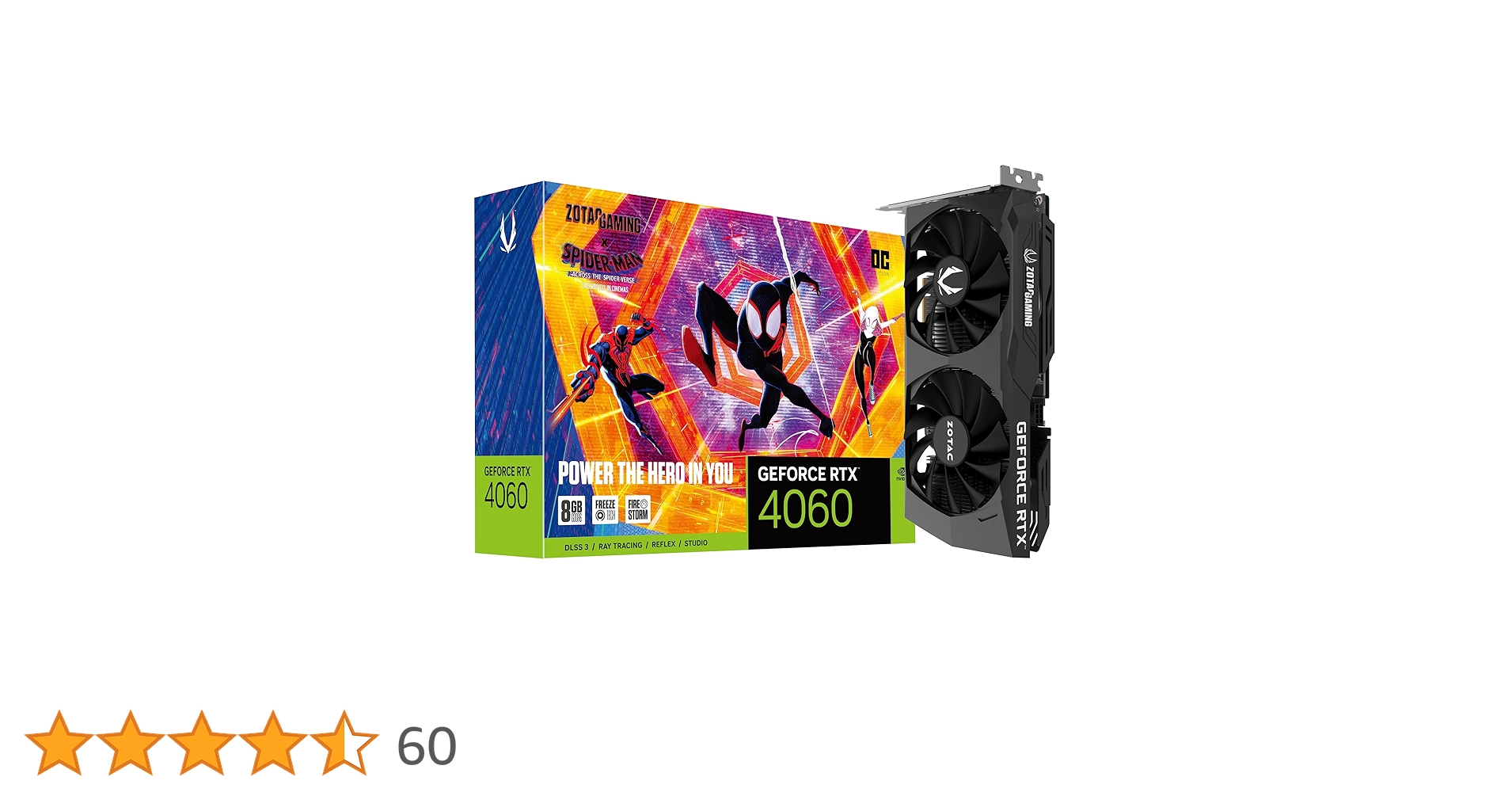 ZOTAC Gaming GeForce RTX 4060 8GB OC Spider-Man: Across The Spider