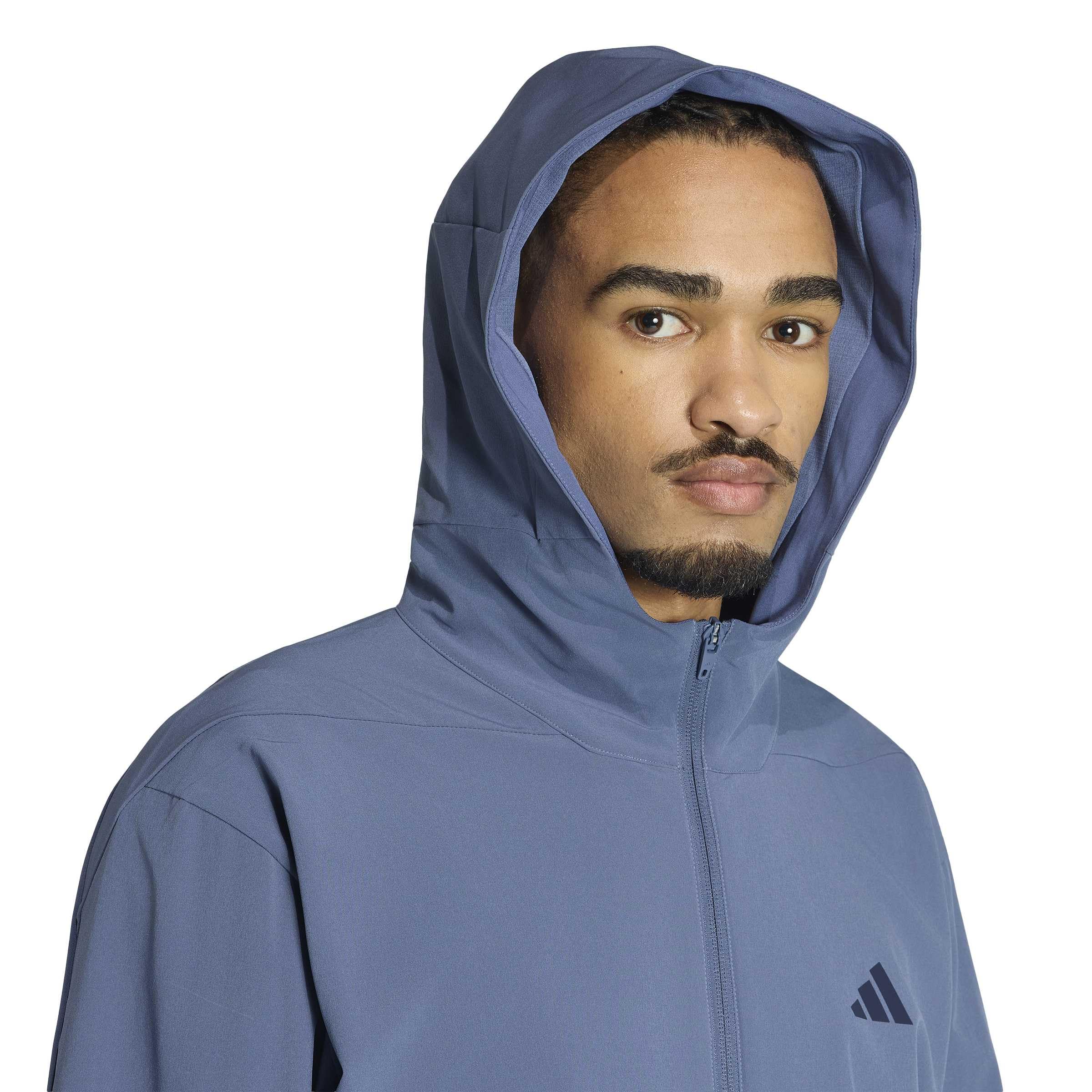 adidas Mezczyzni D4T Workout Full-Zip Hoodie Sweatshirt, preloved ink, XXL