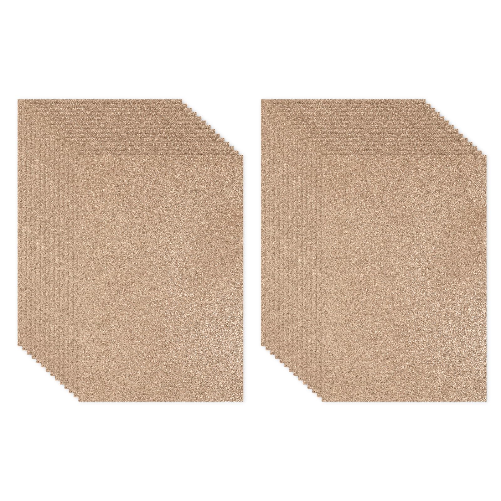 PATIKIL 30Sheets Brown EVA Glitter Foam Sheet 11.8 x 7.9 Inch 2mm Thick Sparkle Craft Foam Sheet for Crafts DIY Project