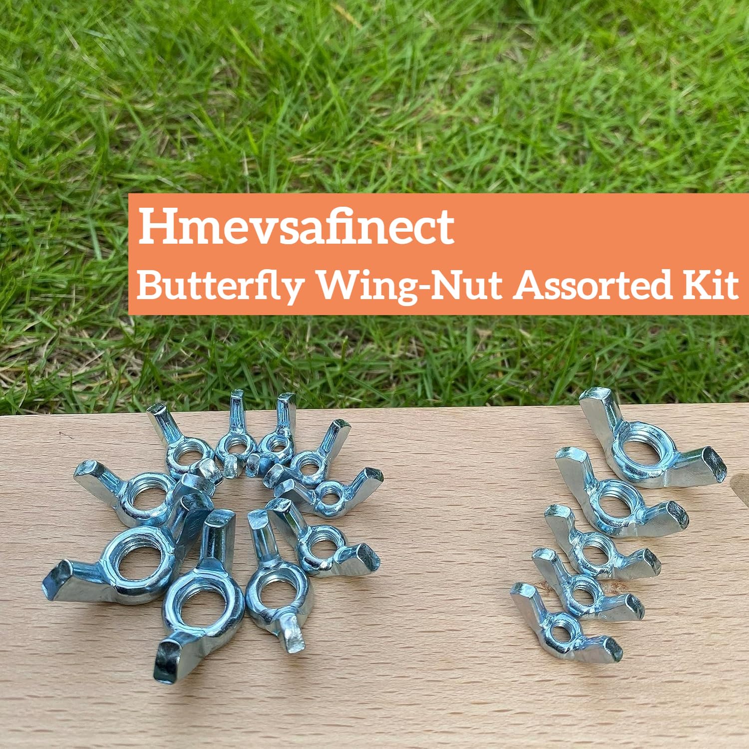 #10-32 Wing Nut 30 Pcs, Carbon Steel Wing Nuts Zinc Plated Fasteners Parts Butterfly Nut, Hand Twist Tighten Hardware Nuts Butterfly Wing-Nut Assorted Kit (30pcs #10-32)