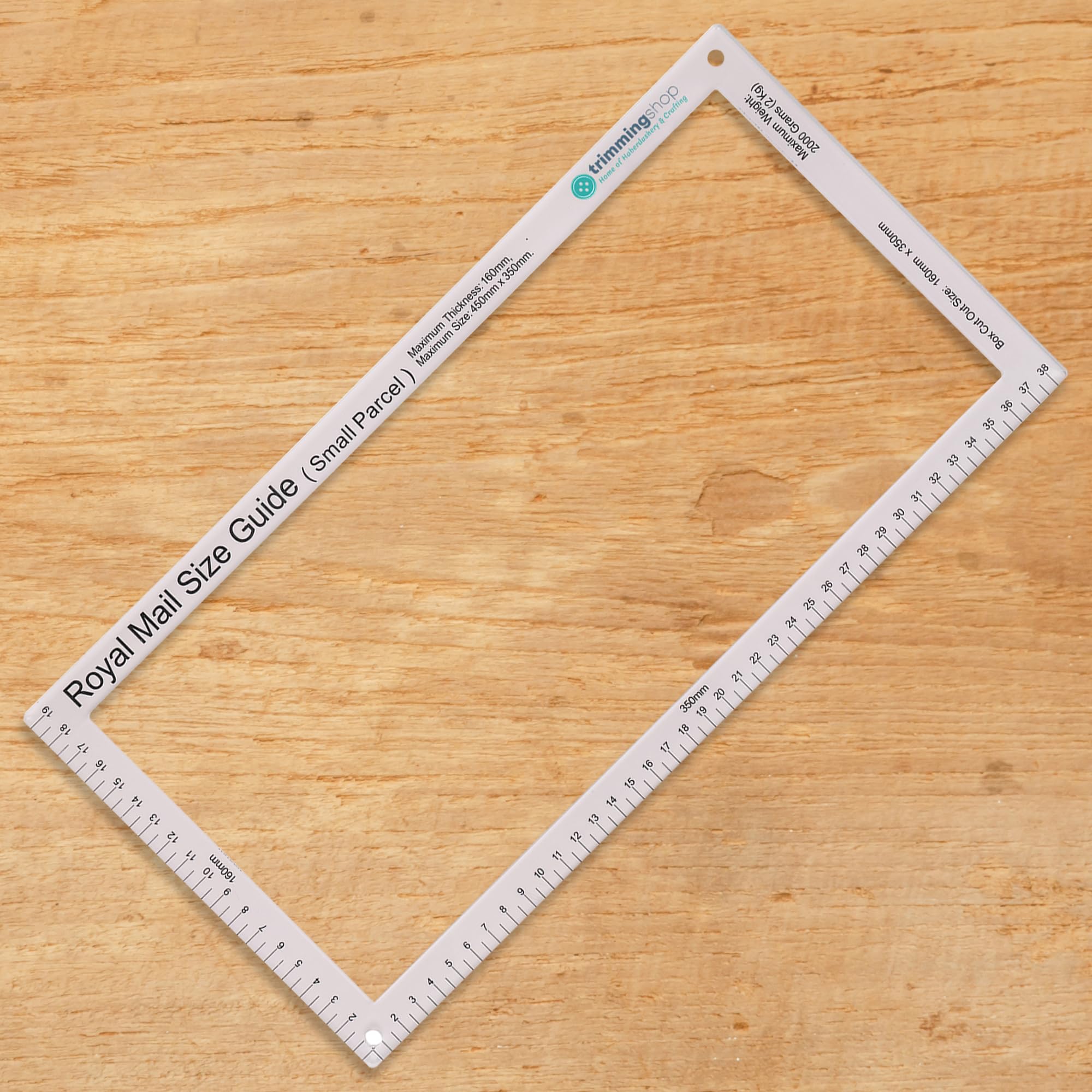 WedDecor PiP Postal Size Charge Guide, Small Parcel Packaging Shipping Mail Pricing in Proportion Template Size Measurement For Post Office Postage, White