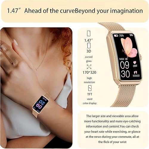 Miniatura 9 de Reloj de seguimiento de fitness, rastreador de salud con podómetro, monitor de frecuencia cardíaca y sueño, oxígeno en sangre, relojes impermeables