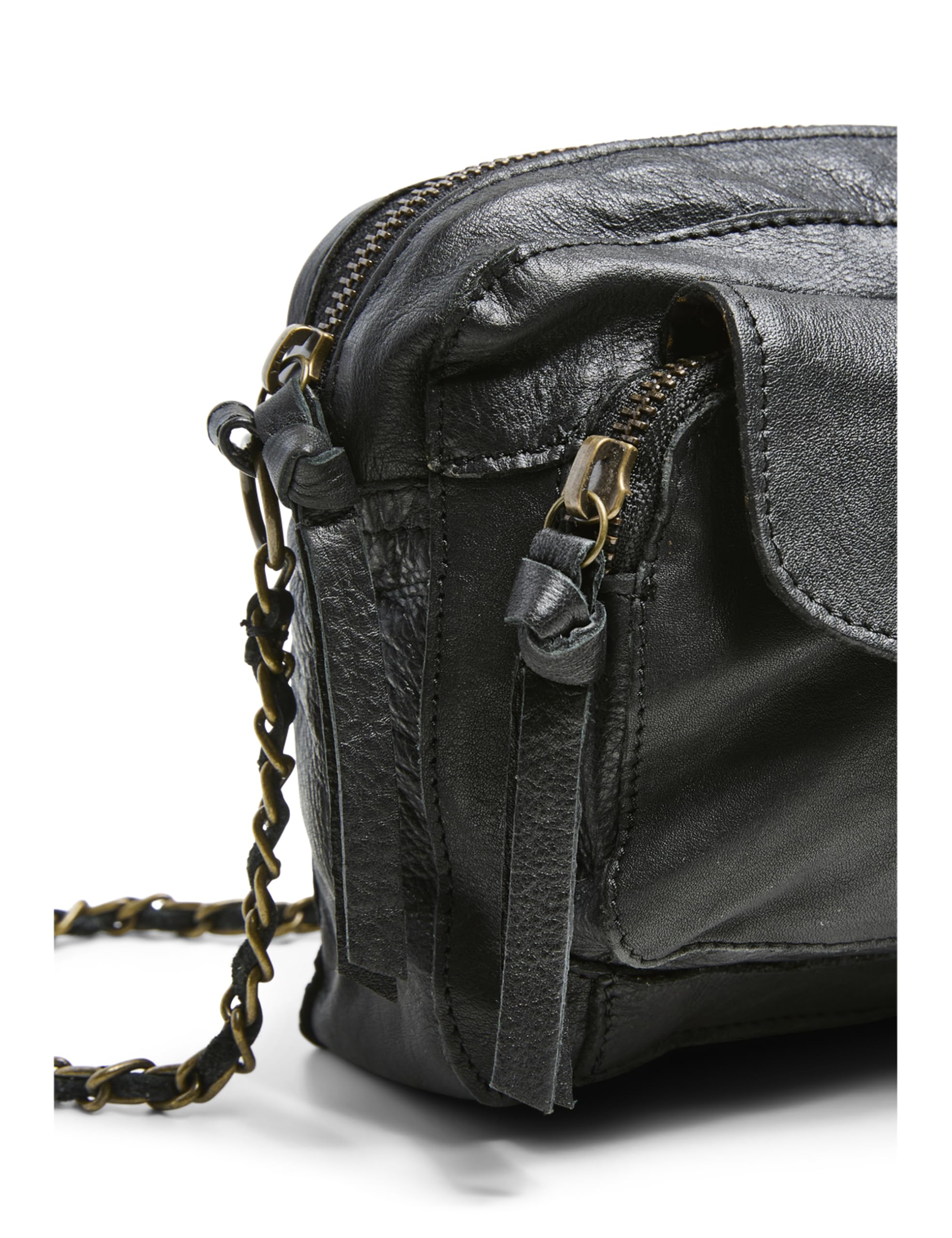 PIECES Pcnaina Leather Cross Over Noos - Bolsos bandolera Mujer
