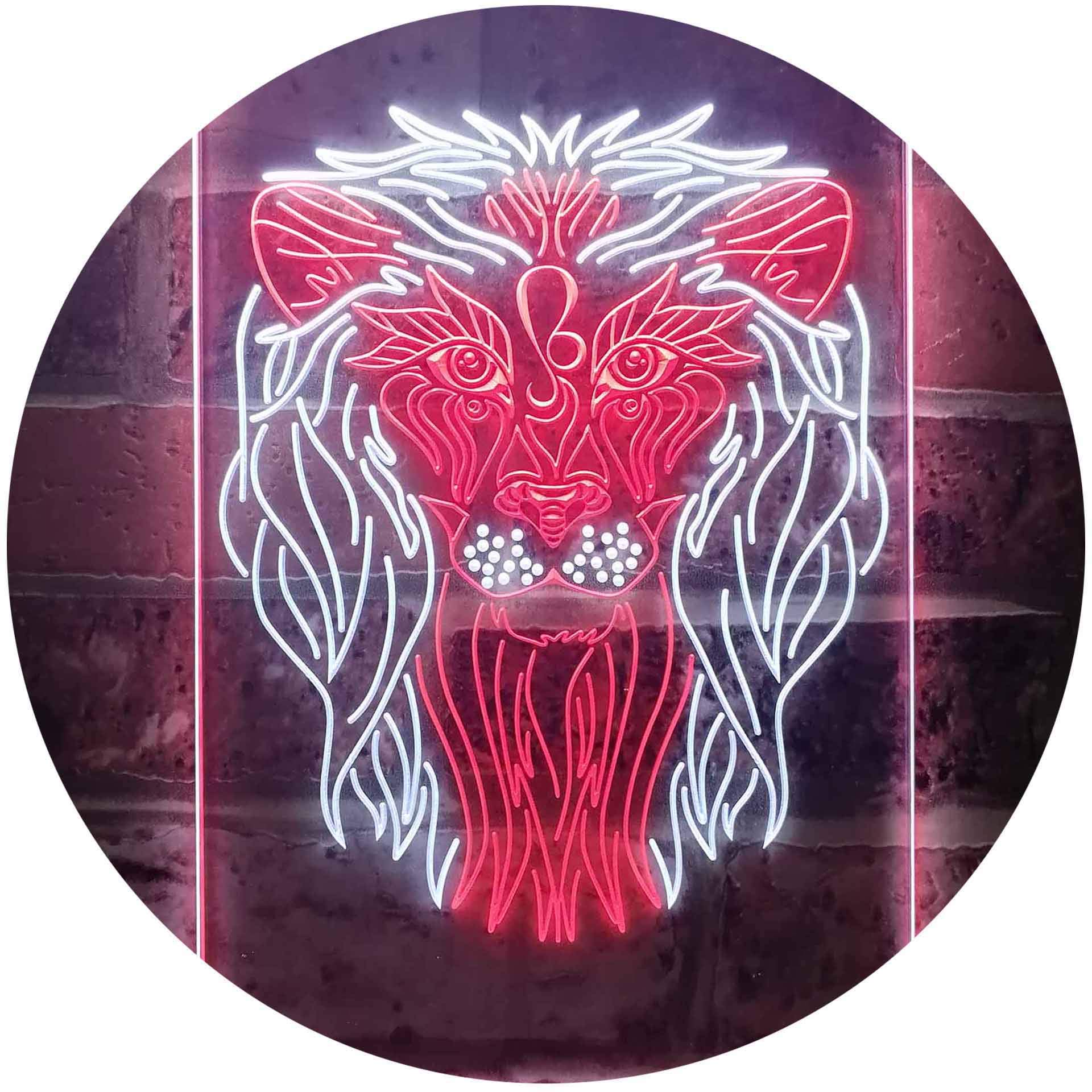 Amazon.co.jp: Lion Animal Living Room Man Cave Dual Color LED