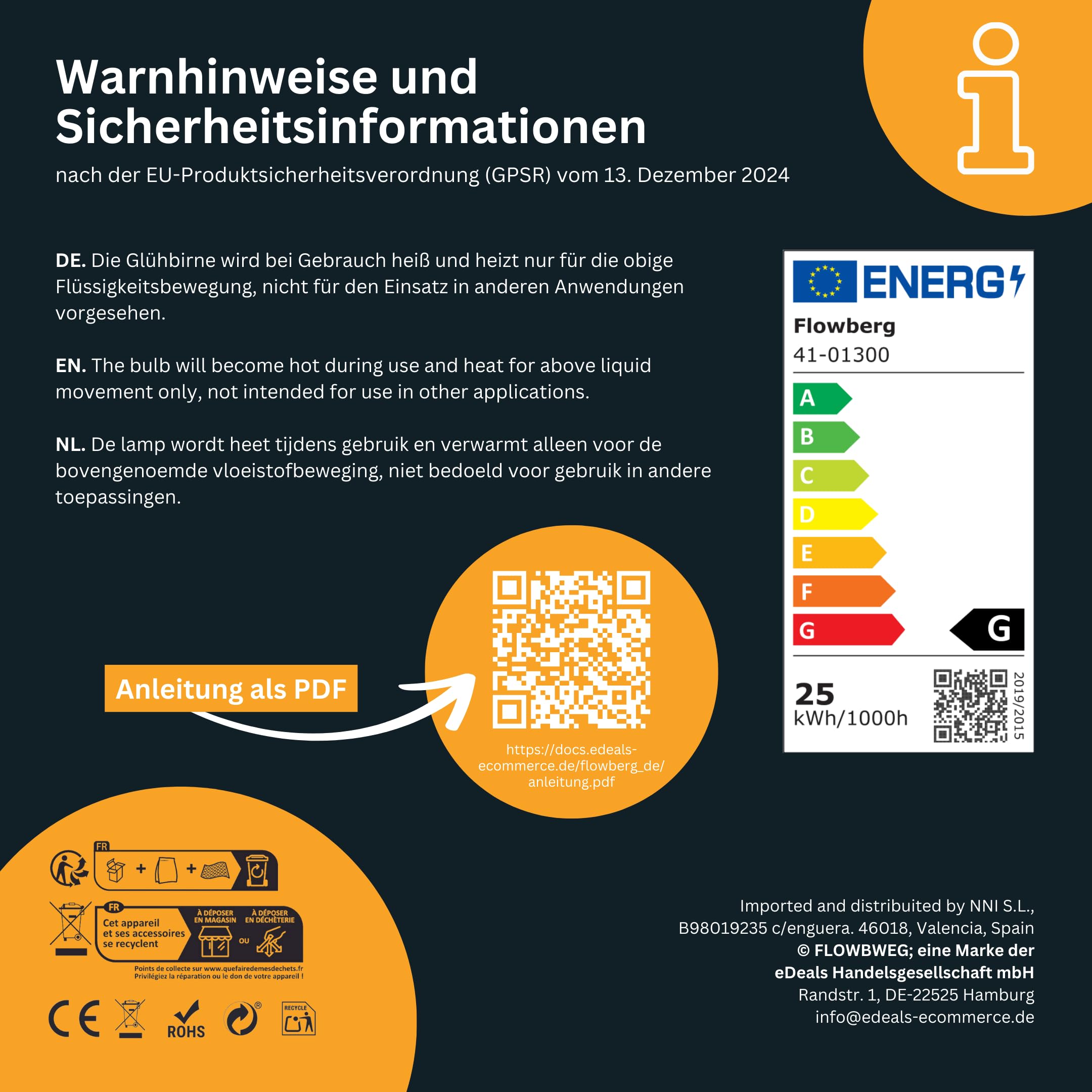 Lavalampe (rot) | Rote Wachslampe | Originell und handliche Tischlampe mit 1,7 m Kabel & Ersatzleuchtmittel | Retro-Design