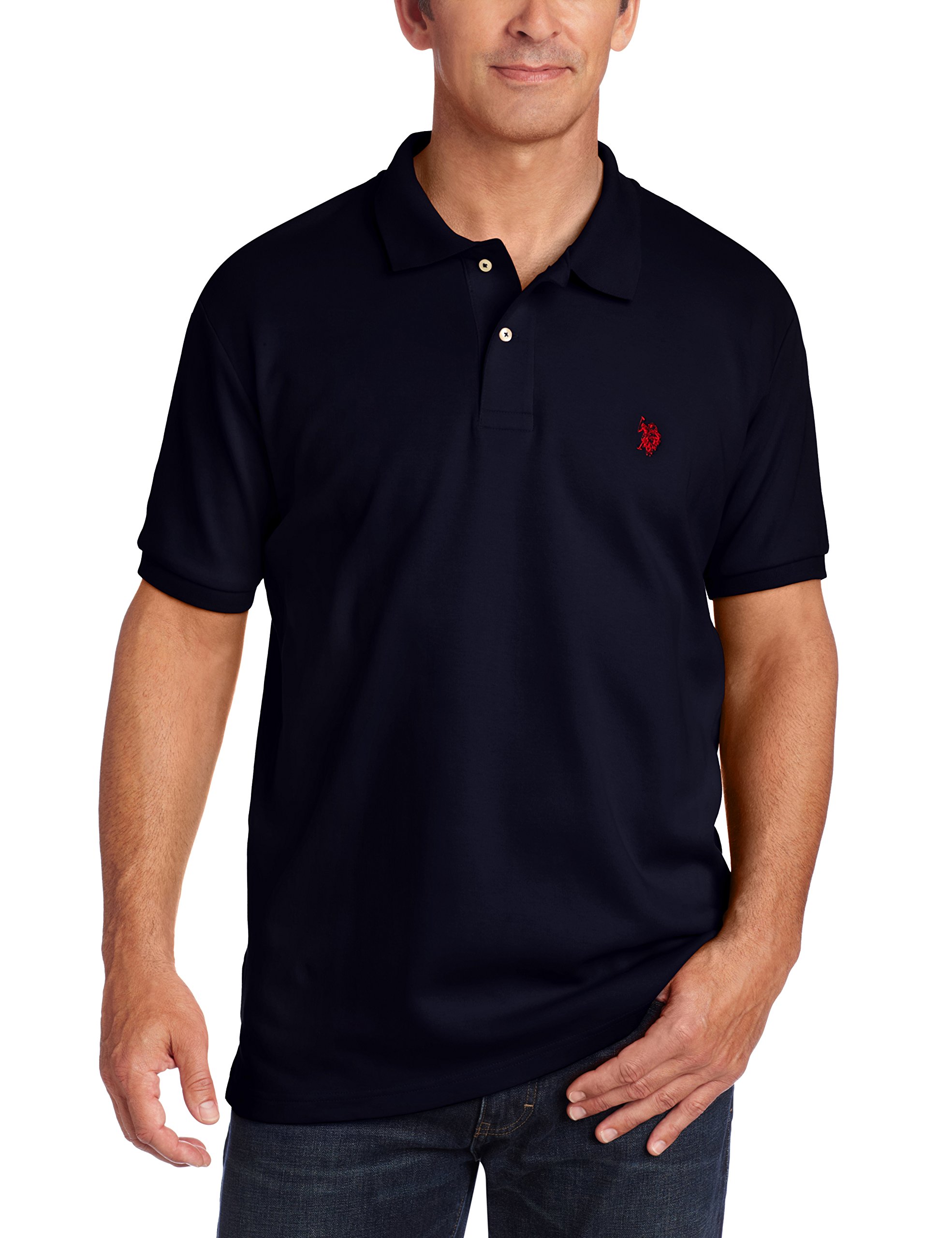 U.S. Polo Assn. Men's Solid Interlock Short-Sleeve Polo Shirt