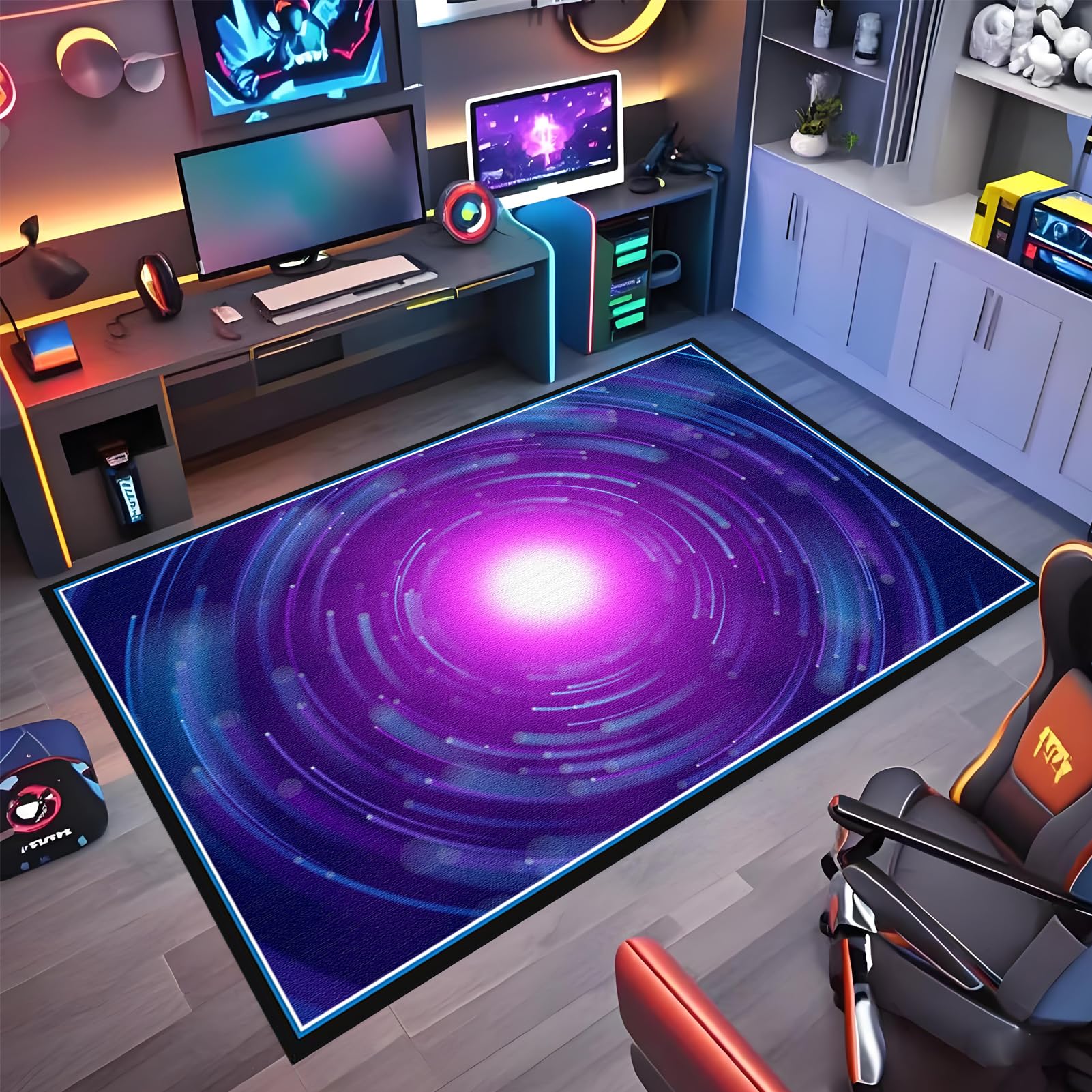 Wuzqju Gaming Chair Mat Non Slip 90 x 120 cm Chair Mat Office Chair Mat for Hard Floor Gaming Chair Mat Low Pile Desk Chair Mat Multi-Purpose Hard Floor Protector Chair Mats for Home and Office