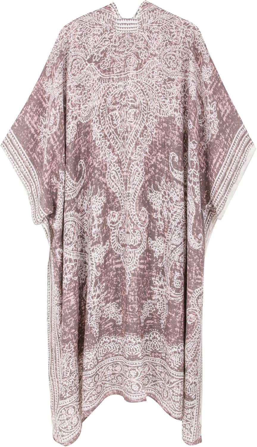 Breezy Lane Women's Kimono Cardigan Summer Swimsuit Coverups Beach Cover Up with Floral Print for Vacation - Image 5