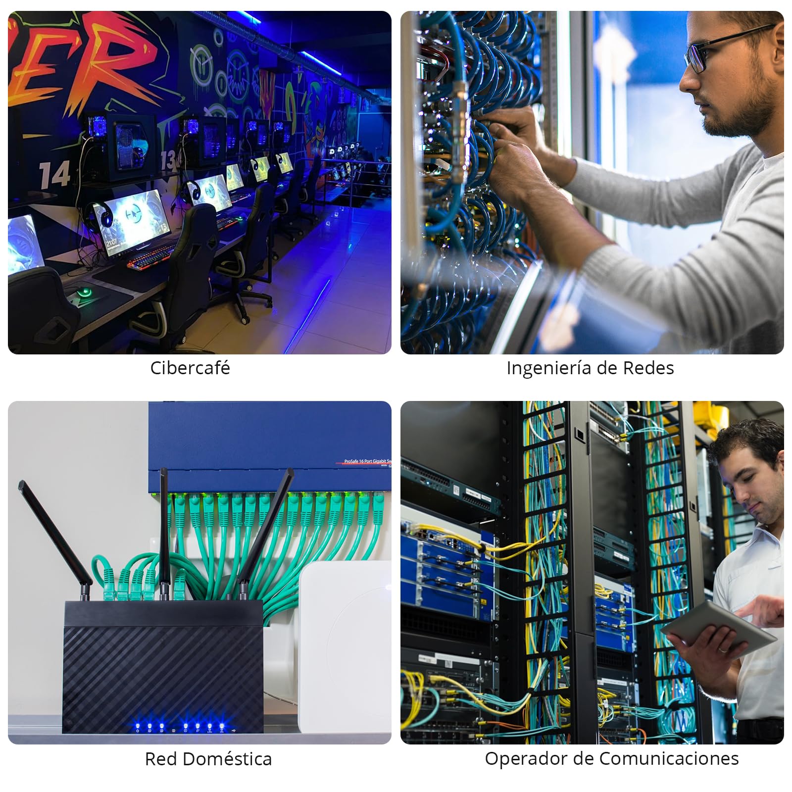 Probador de Cable con POE Rastreador de Cables Multifunción de Red RJ45/POE con LCD Nueva Versión Buscador de Líneas Cable CAT5/5e CAT6 Cat7 Cat8 para Prueba de Polaridad de Voltaje de Batería