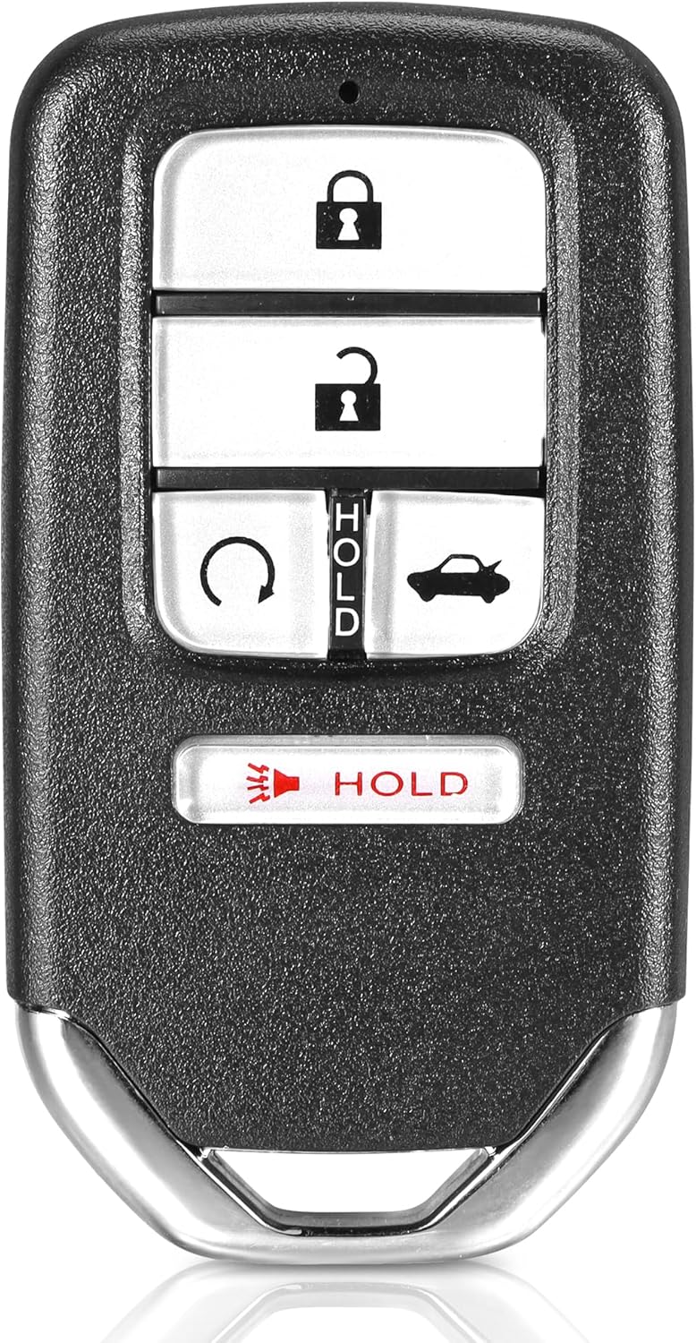 Key Fob Replacement Compatible with Honda Civic 2016 2017 2018 2019 2020 2021 Smart Proximity Keyless Entry Remote Control Uncut Key 5 Buttons 433Mhz FCC ID: KR5V2X 72147-TBA-A11