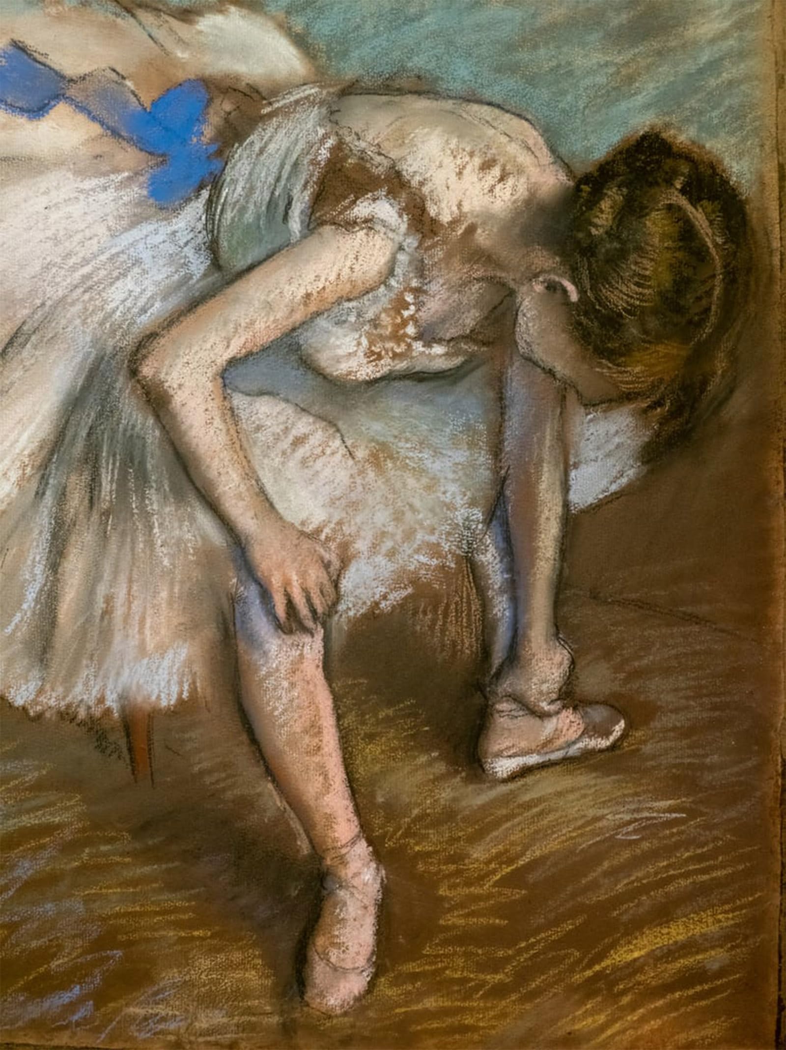 SERENDIPITP Vintage Wall Art Canvas Nordic Poster Canvas Print Picture Sitting Dancer Massaging the Foot by Edgar Degas Wall Art Poster for Home Decor 60x90cm
