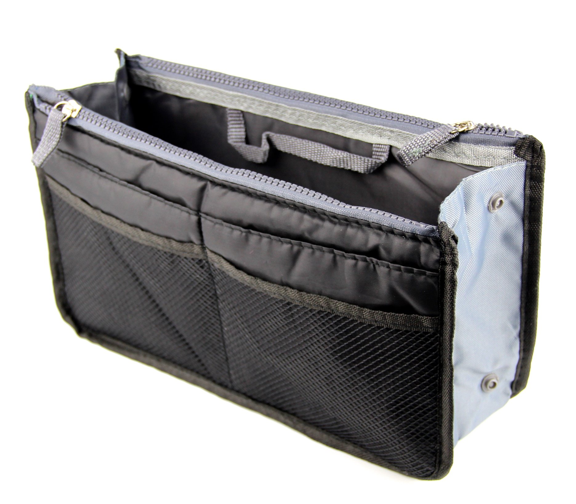 Raylinedo Women's Black Tidy Travel Insert Handbag Cosmetic Organiser Purse Large Liner Make-Up Bag Pouch