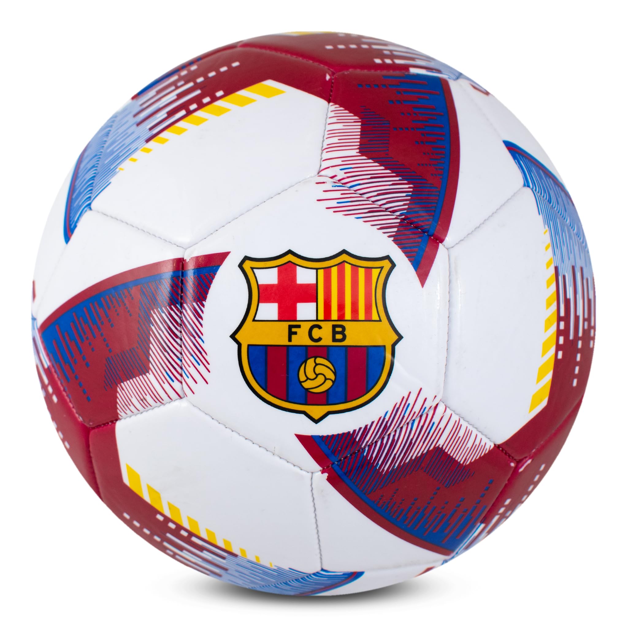 Hy-Pro Ballon de Football Officiellement licencié FC Barcelone - Taille 5, Design Blitz, Marchandise Barca, entraînement, Match, Collection pour Enfants et Adultes