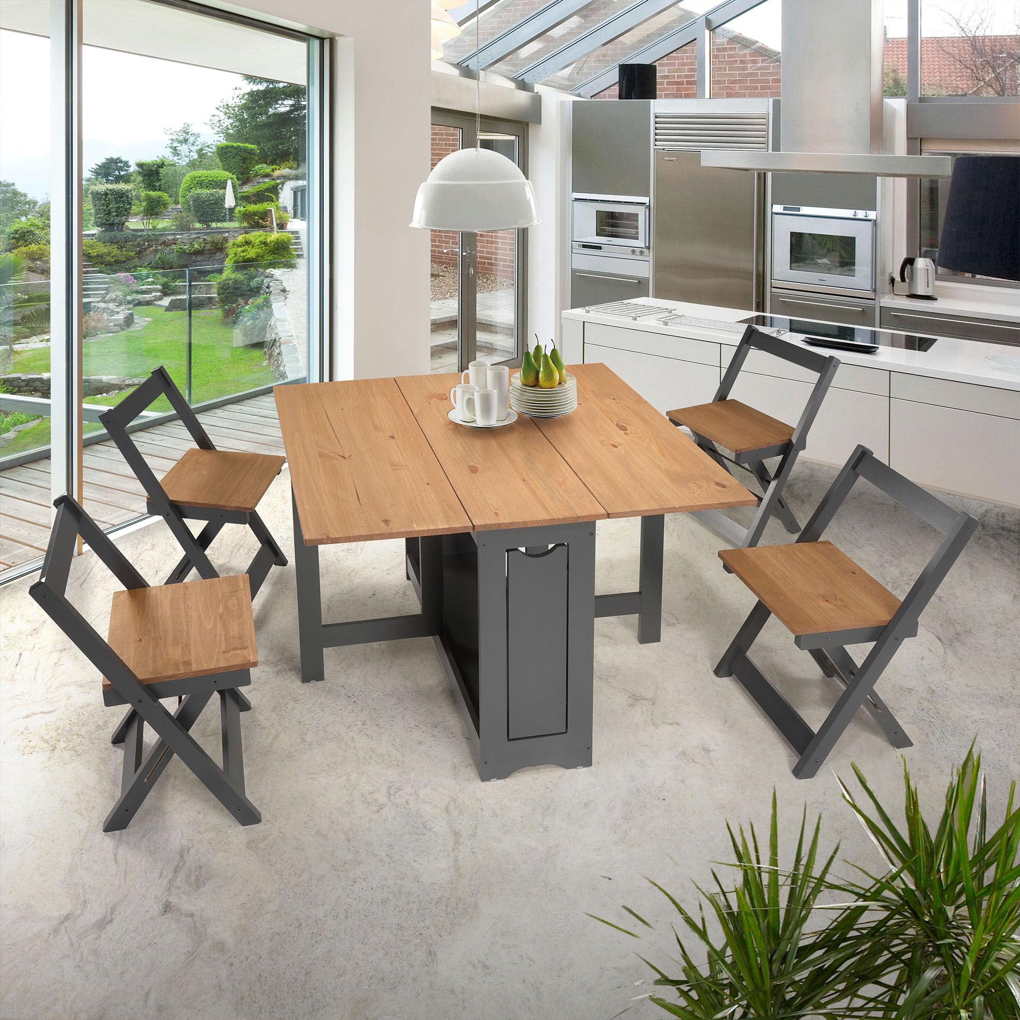 SECONIQUE Santos Butterfly Dining Set