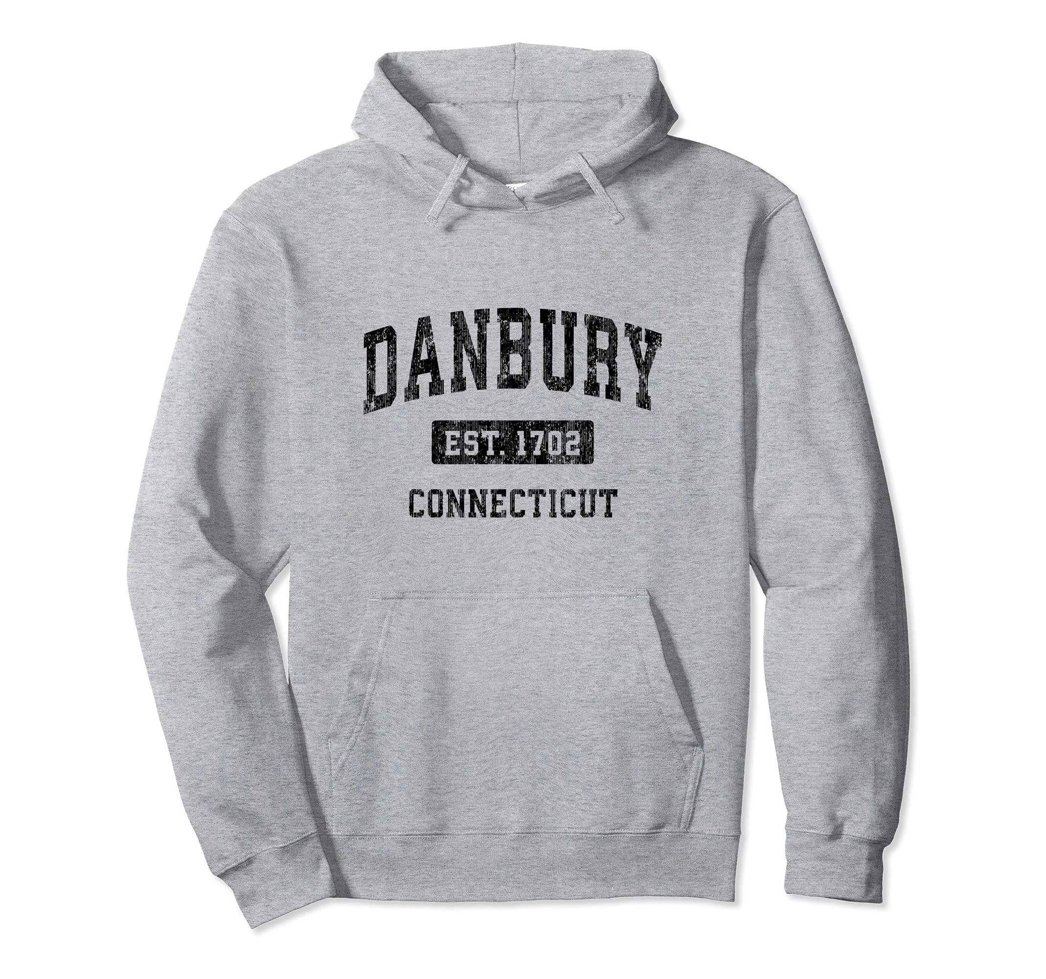 Danbury CT Retro T-Shirts & TeesDanbury Connecticut CT Vintage Sports Design Black Design Pullover Hoodie