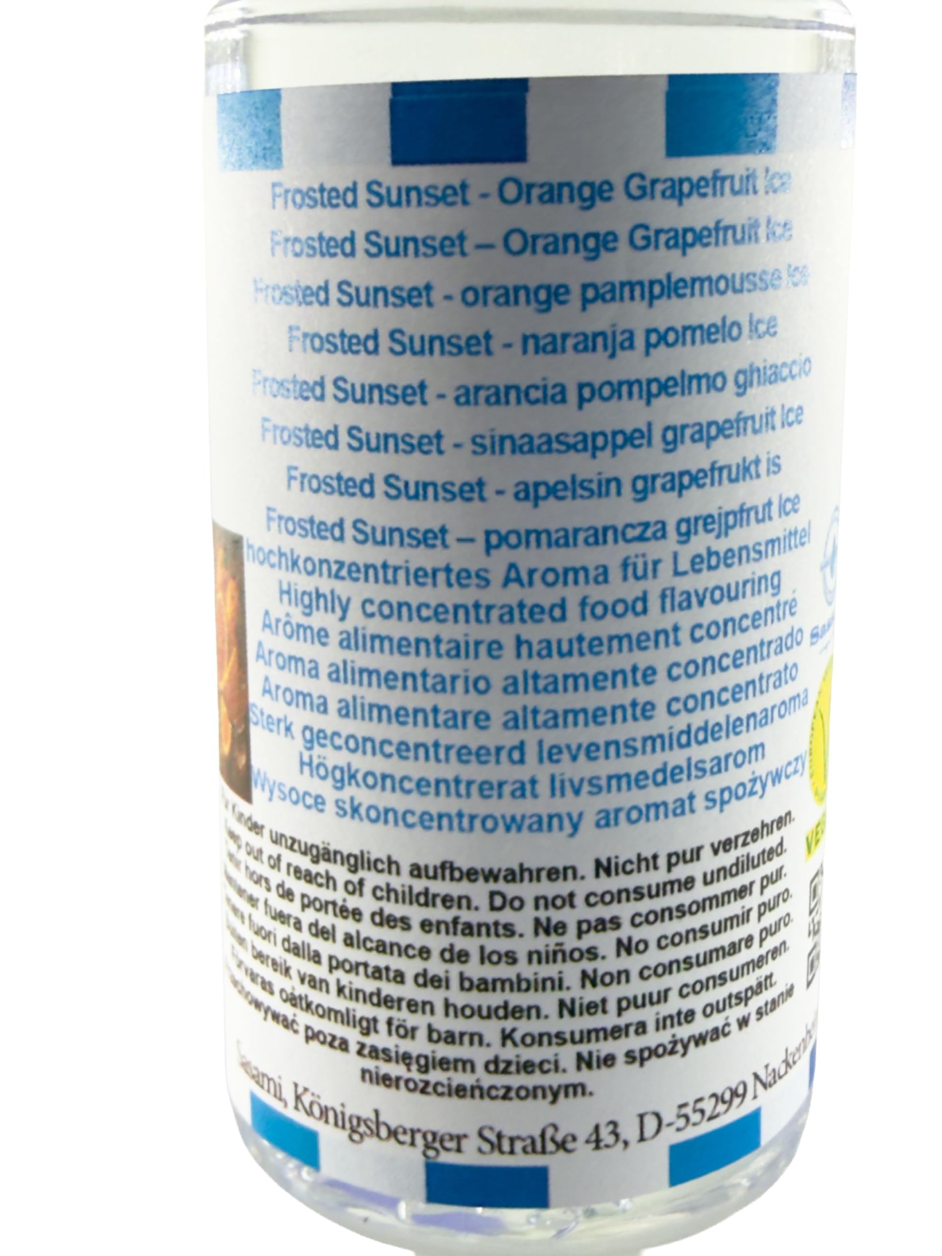 Frosted Sunset – pomarańcza grejpfrut Ice aromat koncentrat – Wegański – Sasami – 100ml