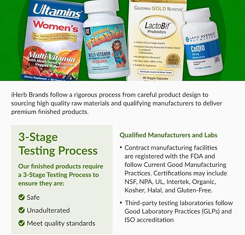 Miniatura 4 de Lake Avenue Nutrition PQQ, pirroloquinolina quinona, 20 mg, 60 cápsulas vegetales