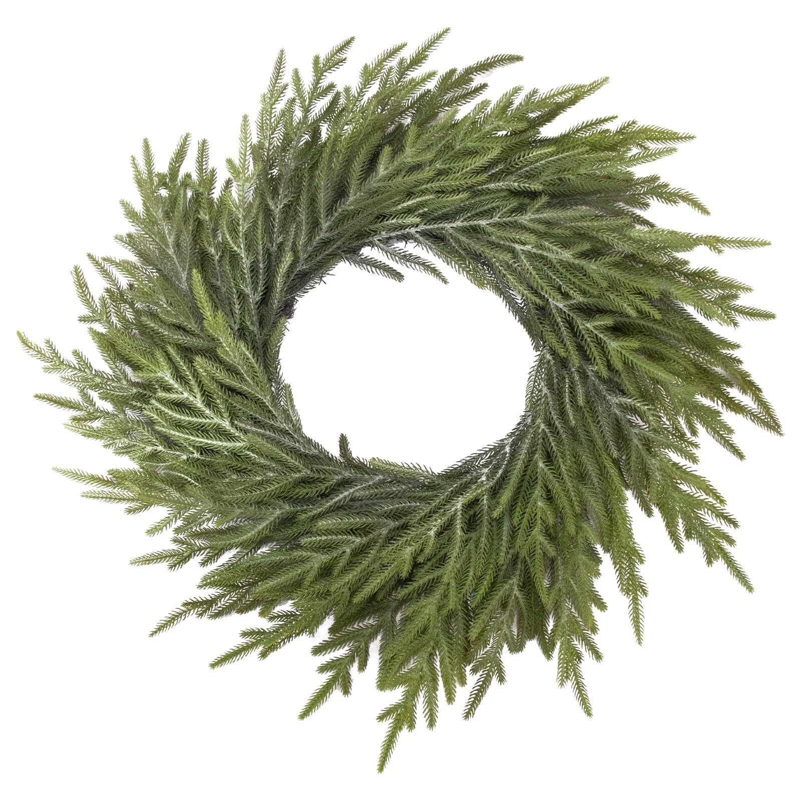 Winterkranz Dekokranz Weihnachtskranz for Die Vordertür, Künstlicher Weihnachtskranz for Drinnen Und Draußen Adventskranz Christbaumschmuck(7 3/8)